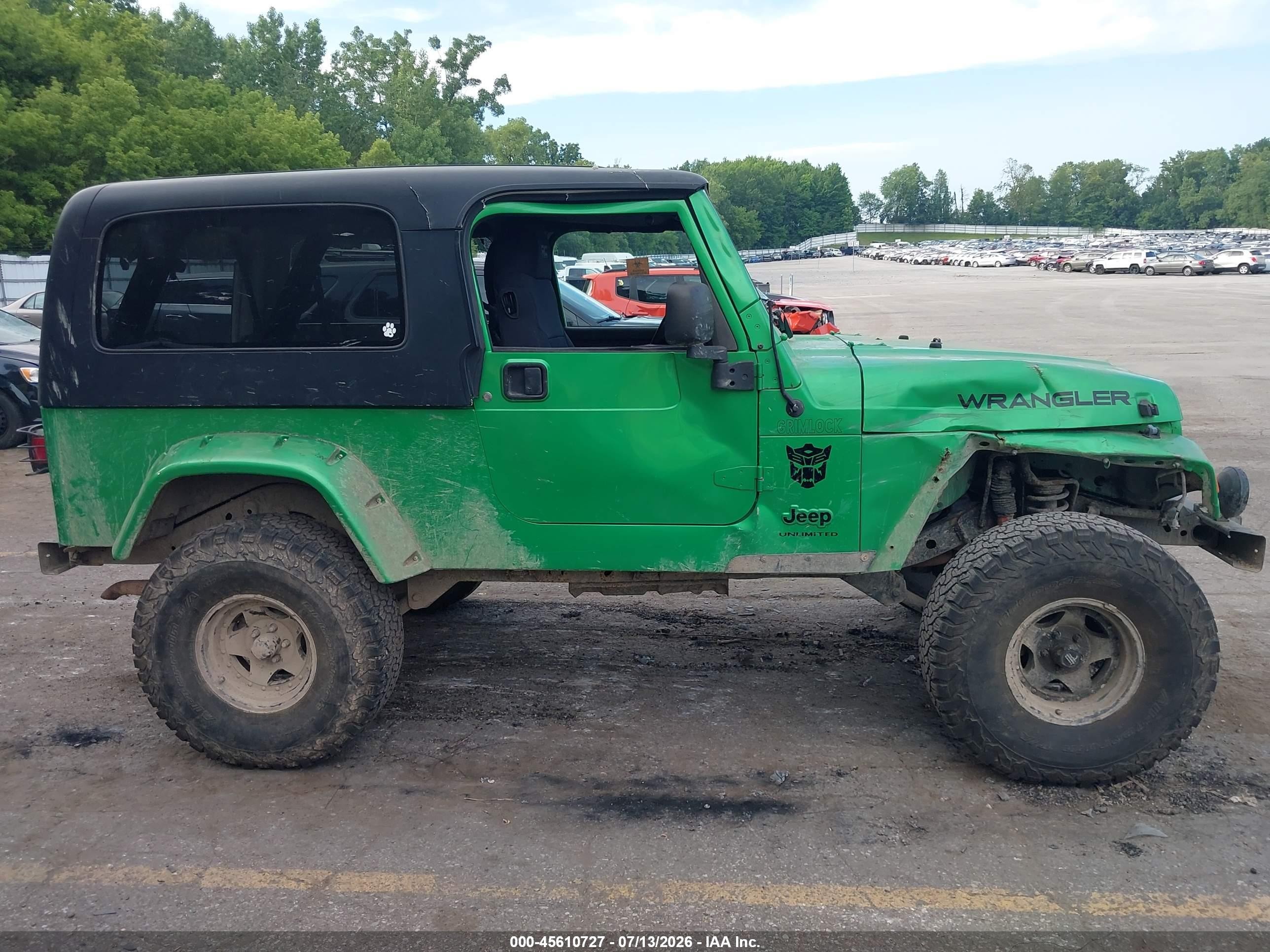 2004 Jeep Wrangler Unlimited Green vin: 1J4FA49SX4P795388