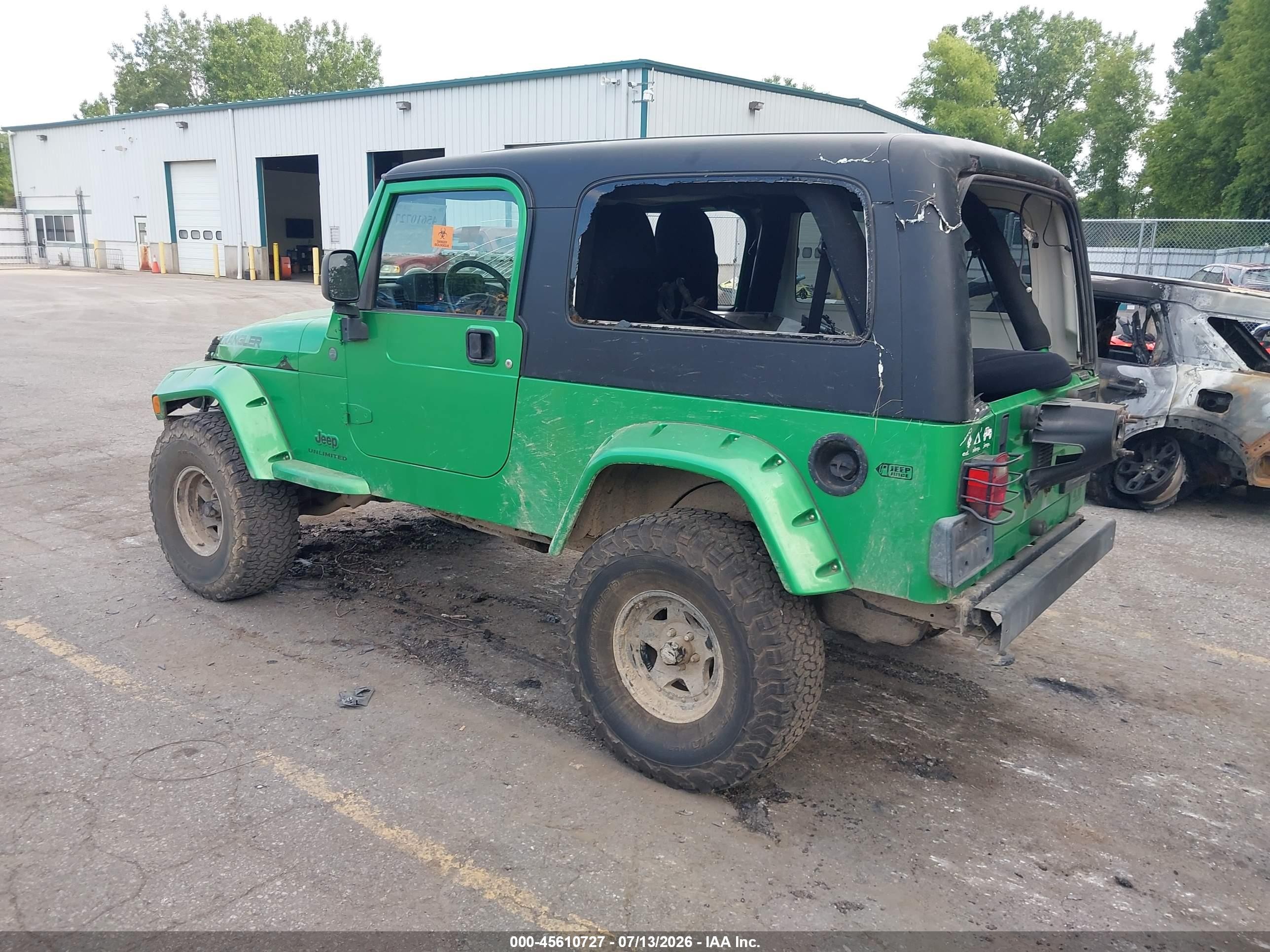 2004 Jeep Wrangler Unlimited Green vin: 1J4FA49SX4P795388