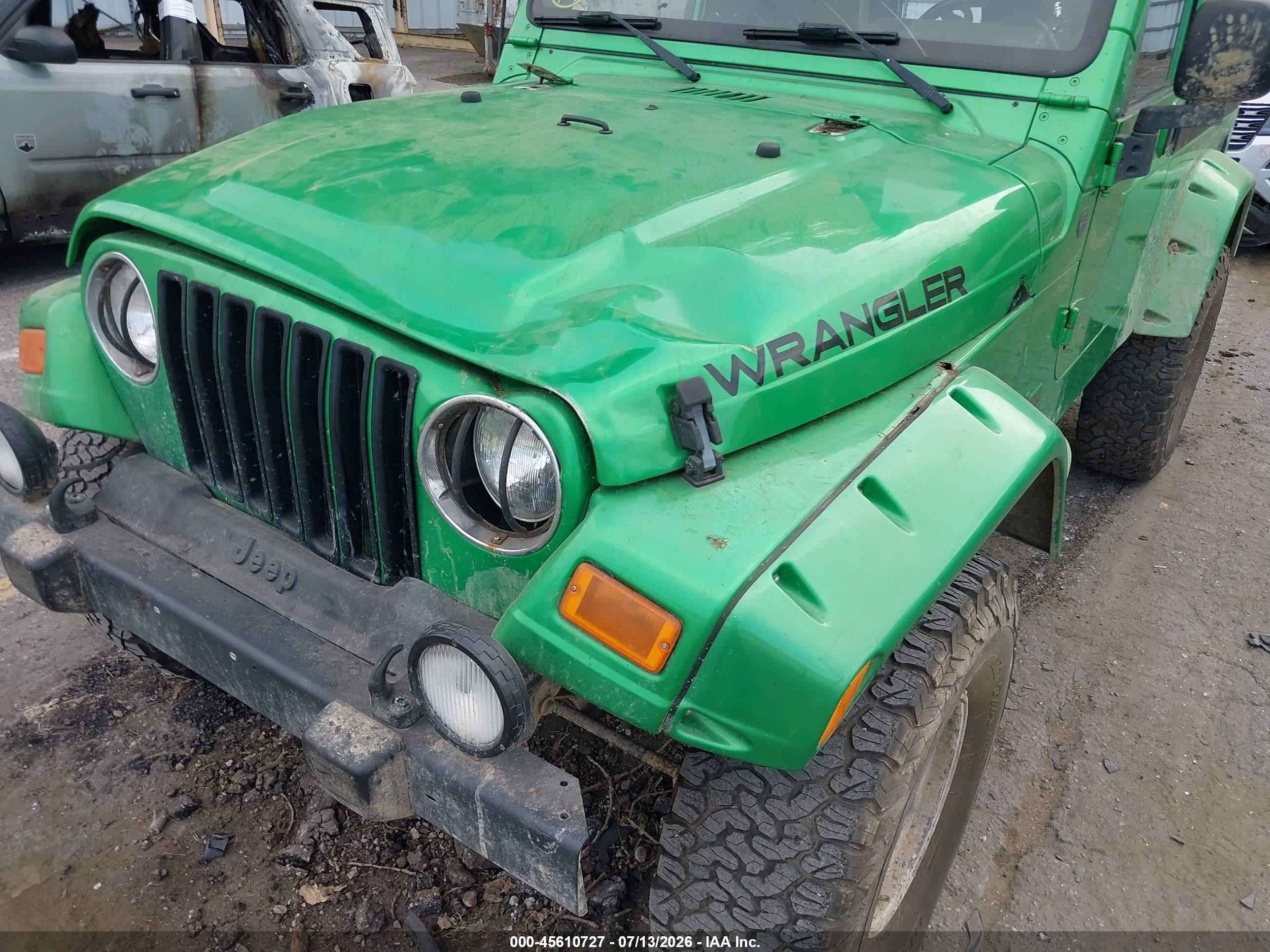 2004 Jeep Wrangler Unlimited Green vin: 1J4FA49SX4P795388