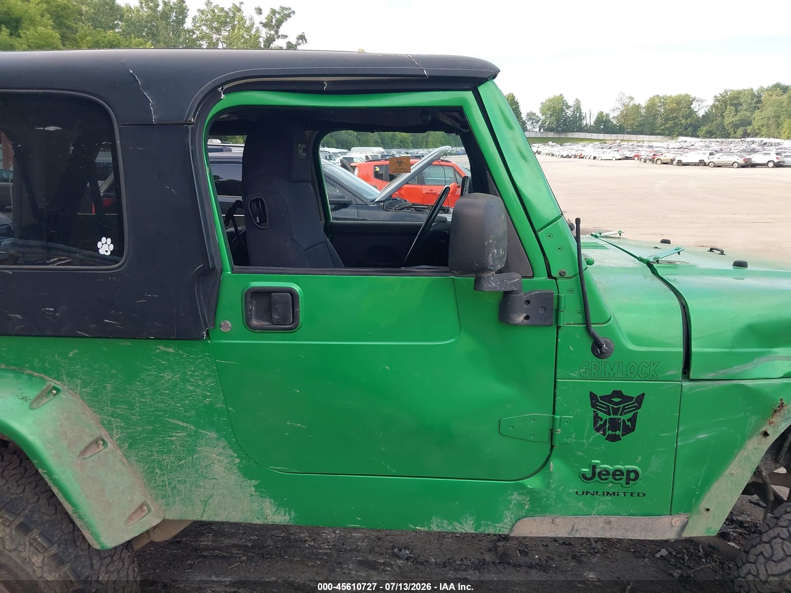 2004 Jeep Wrangler Unlimited Green vin: 1J4FA49SX4P795388
