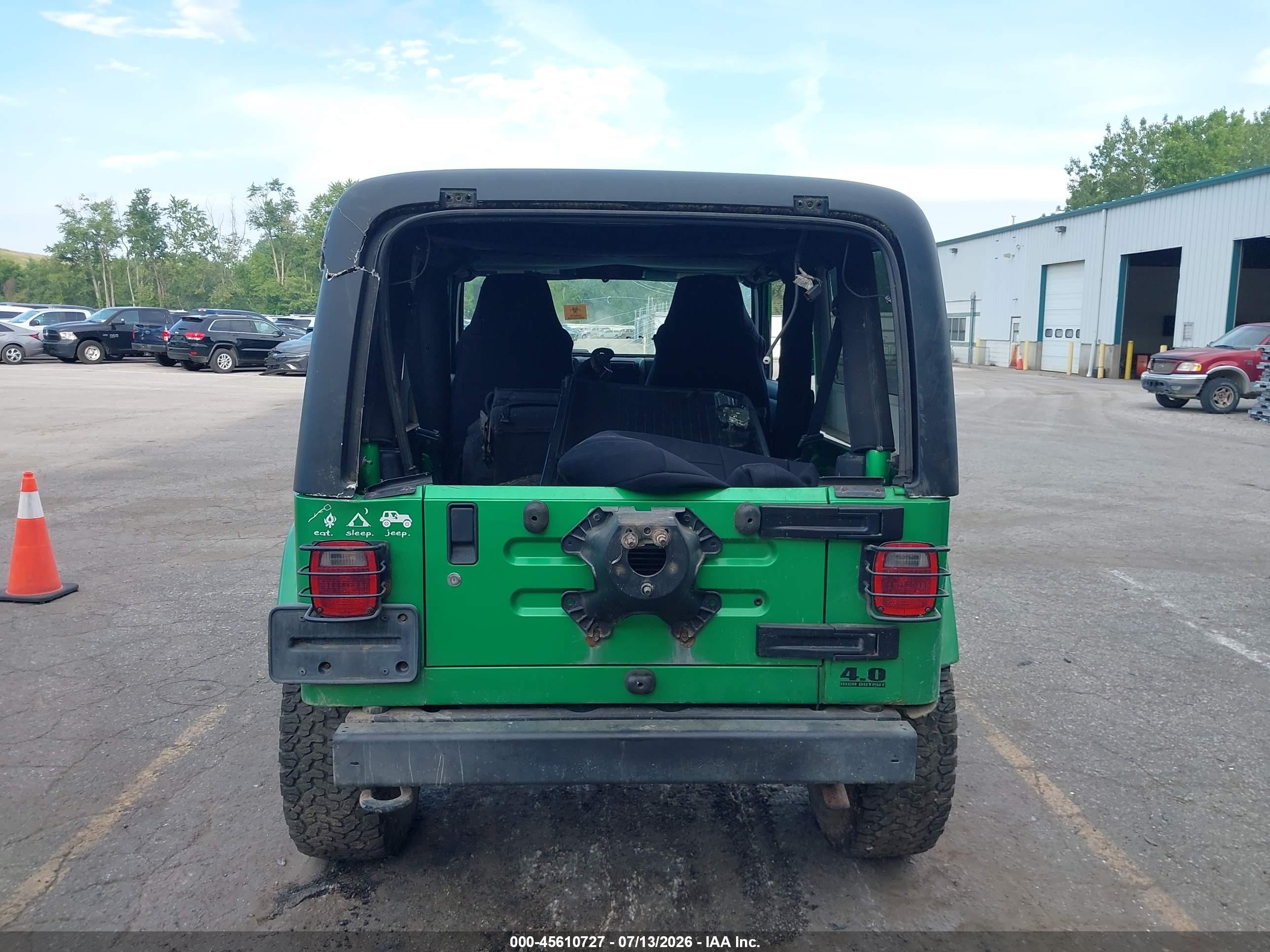 2004 Jeep Wrangler Unlimited Green vin: 1J4FA49SX4P795388