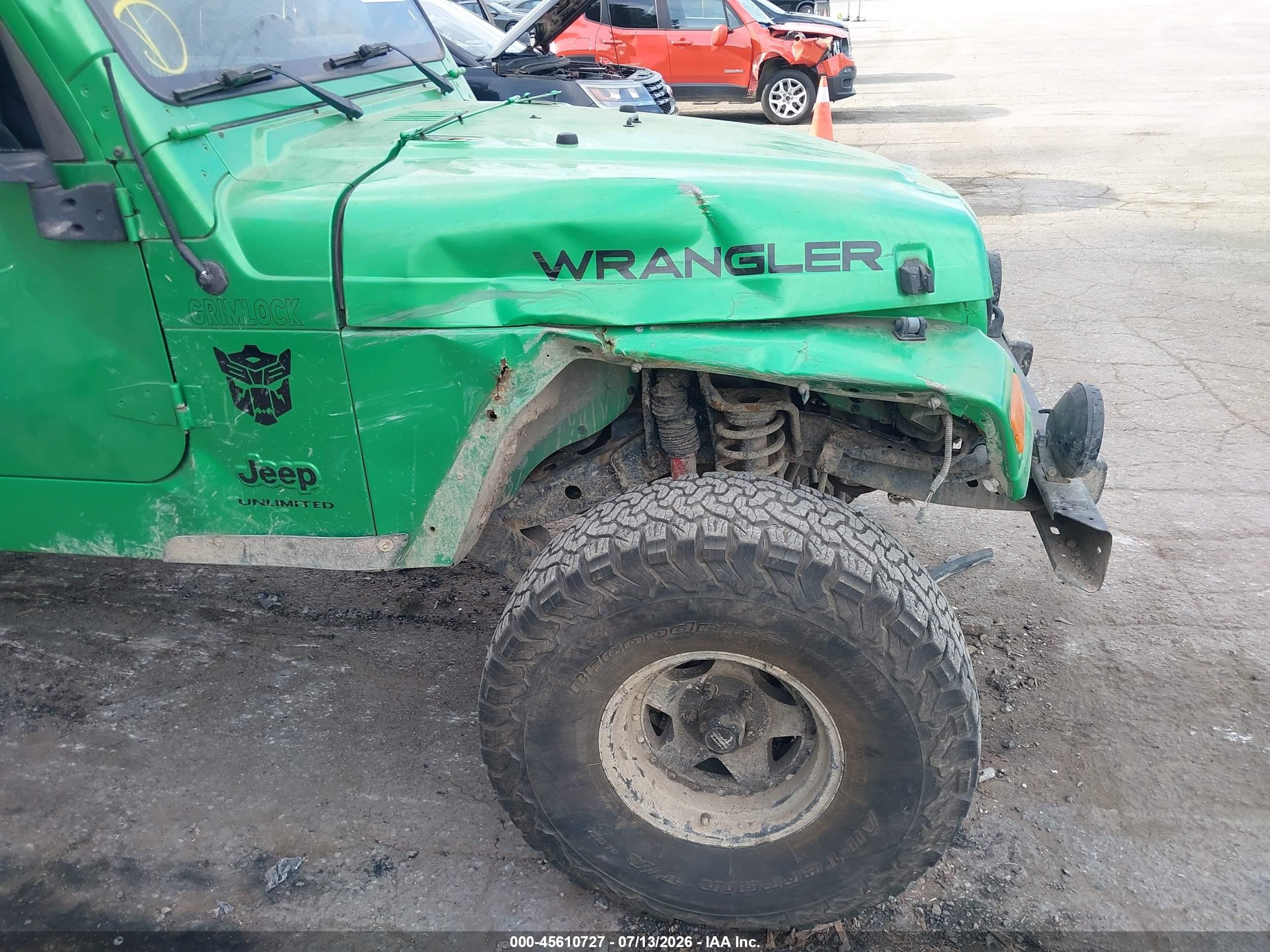 2004 Jeep Wrangler Unlimited Green vin: 1J4FA49SX4P795388