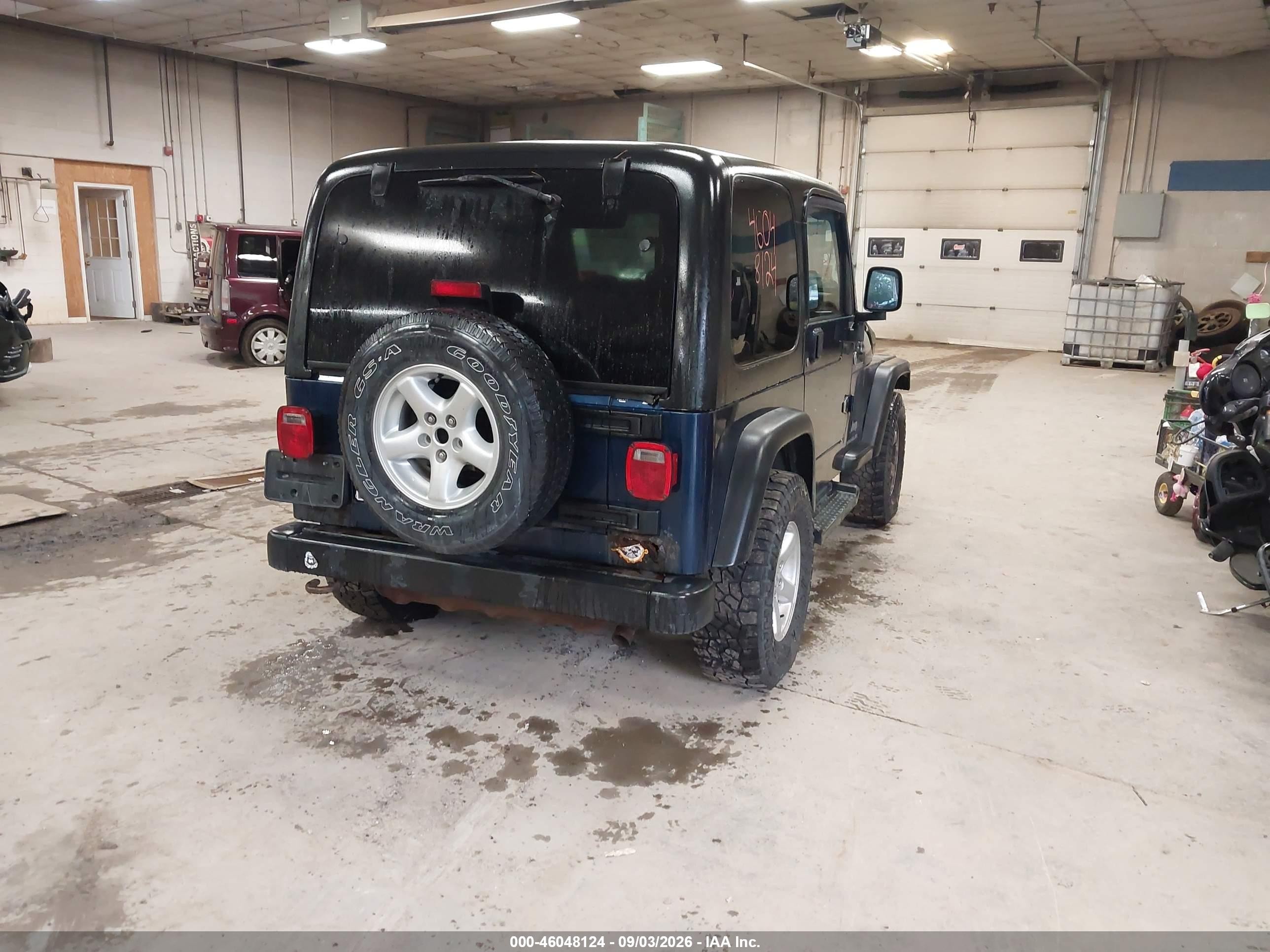 2005 Jeep Wrangler Sport Blue vin: 1J4FA49SX5P367399