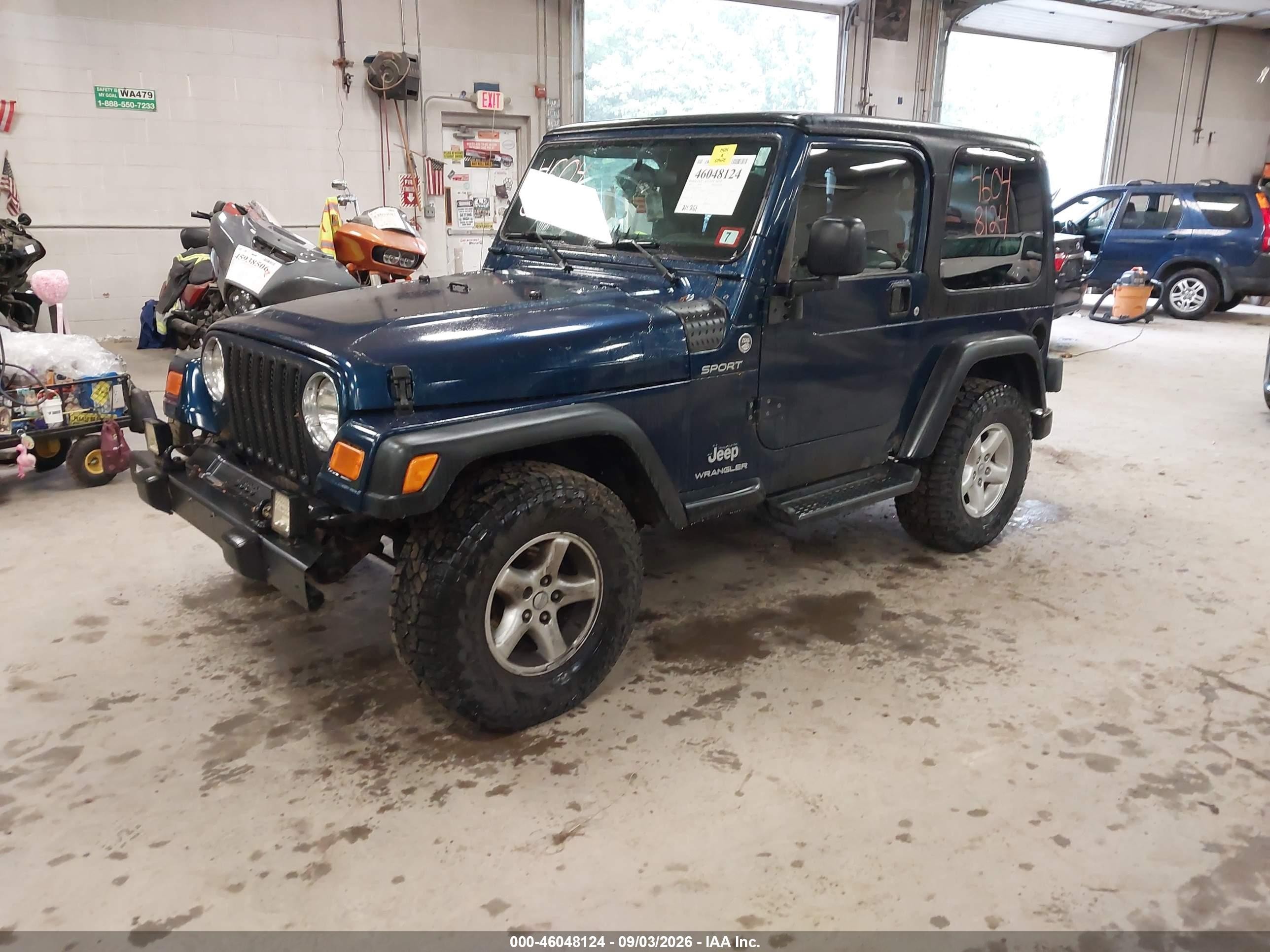 2005 Jeep Wrangler Sport Blue vin: 1J4FA49SX5P367399