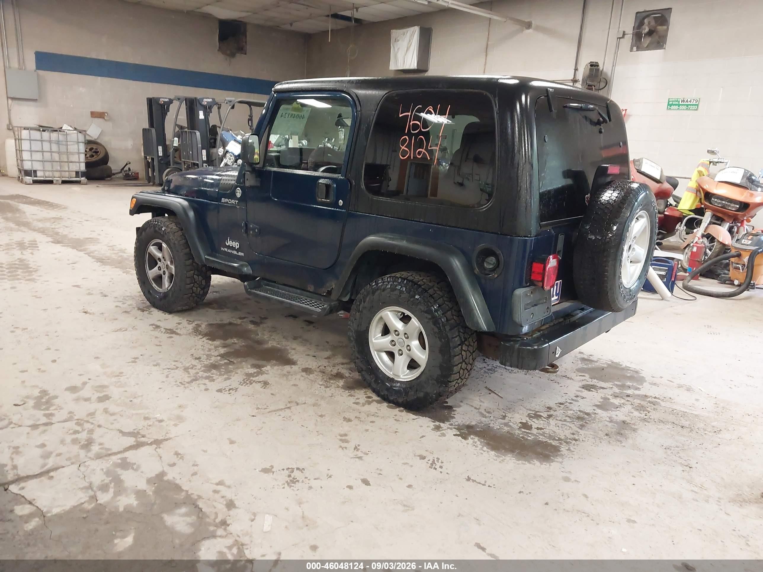 2005 Jeep Wrangler Sport Blue vin: 1J4FA49SX5P367399