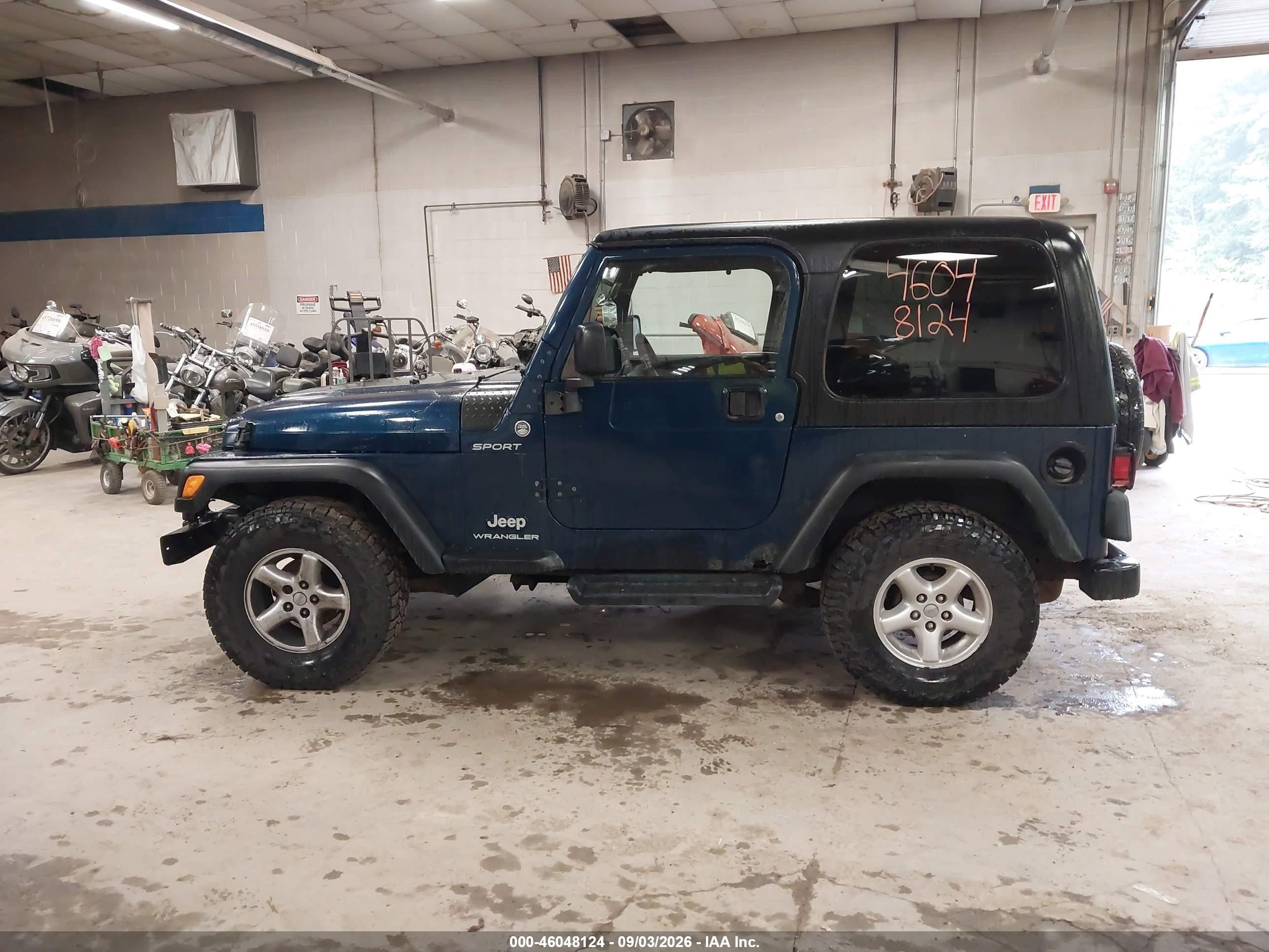 2005 Jeep Wrangler Sport Blue vin: 1J4FA49SX5P367399