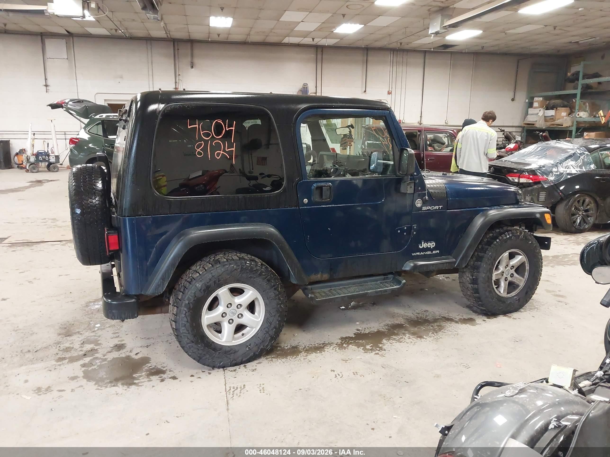 2005 Jeep Wrangler Sport Blue vin: 1J4FA49SX5P367399