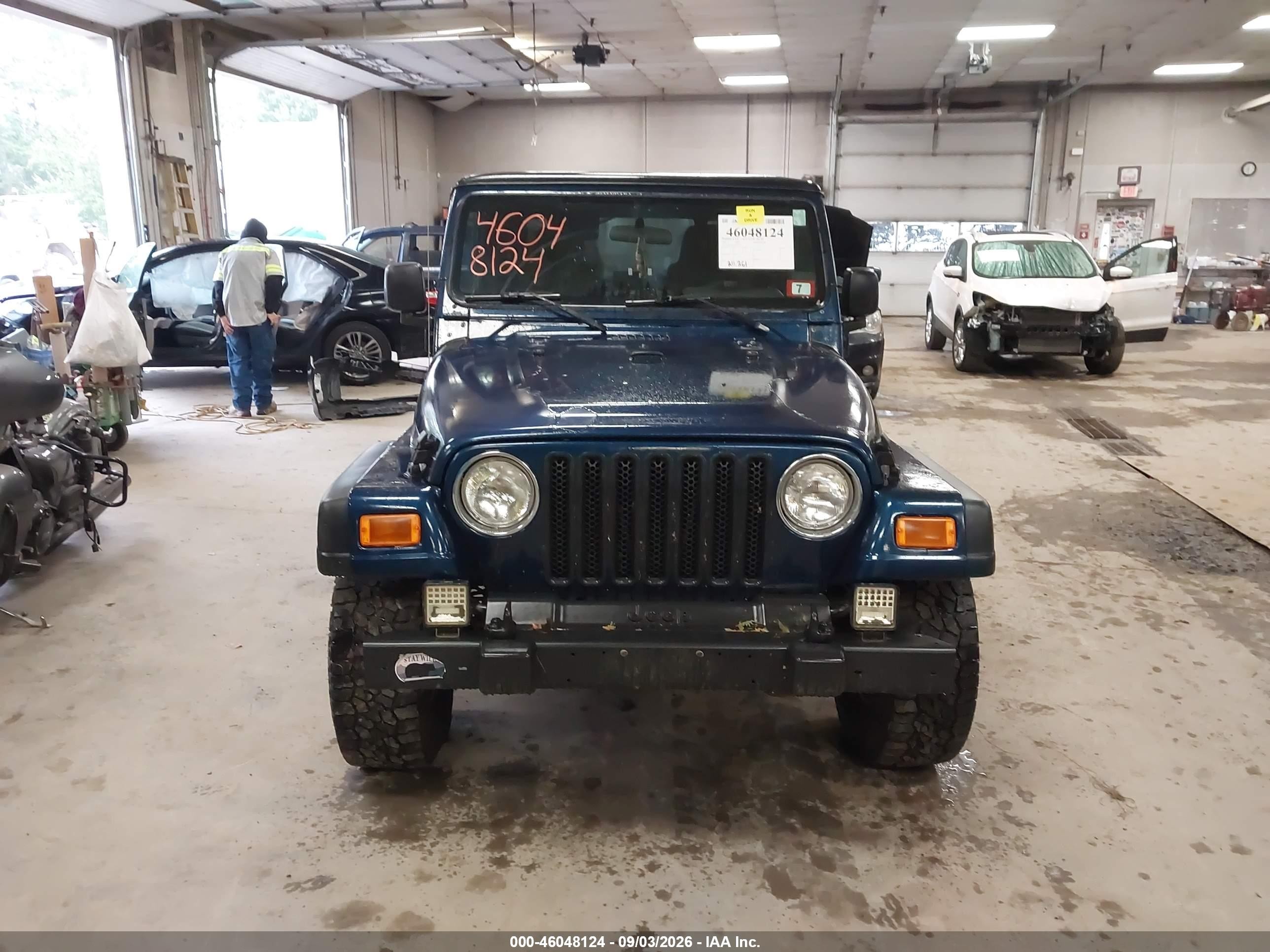 2005 Jeep Wrangler Sport Blue vin: 1J4FA49SX5P367399