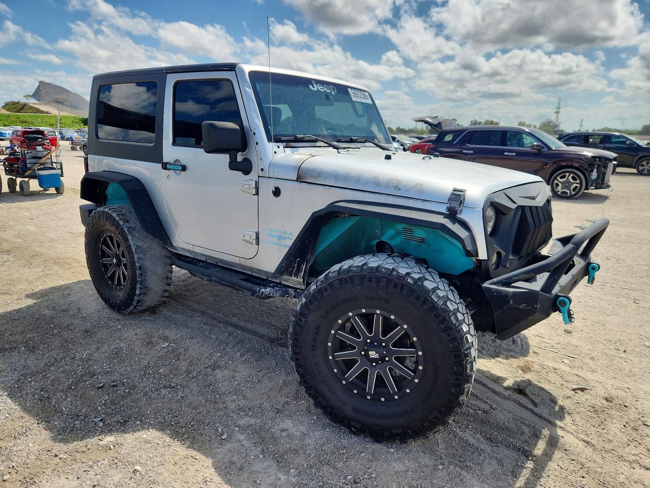 2008 Jeep Wrangler Sahara Silver vin: 1J4FA54108L643749