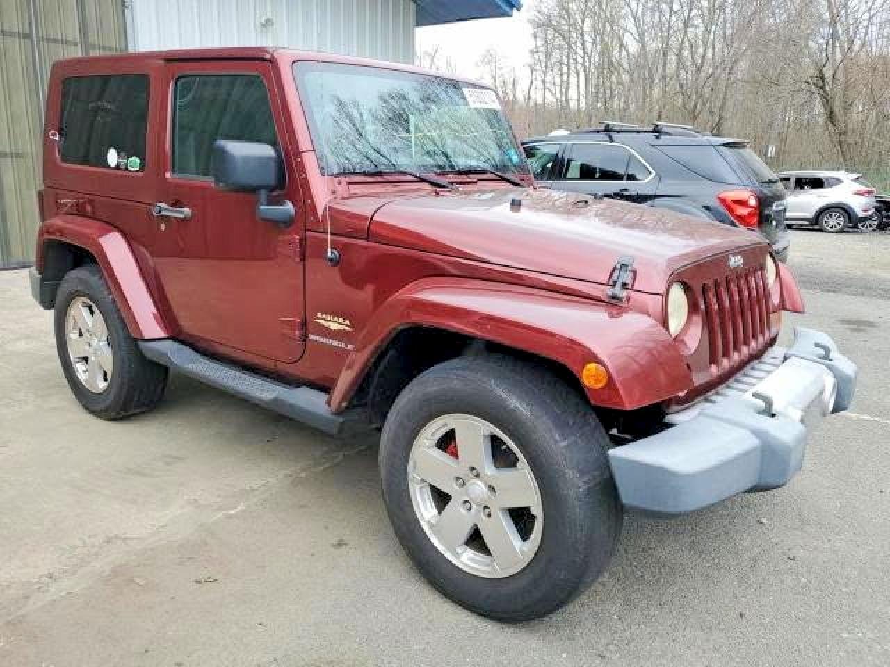 2008 Jeep Wrangler Sahara Бордовый vin: 1J4FA54118L537472