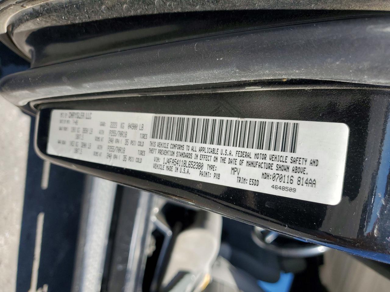 2008 Jeep Wrangler Sahara Black vin: 1J4FA54118L652380