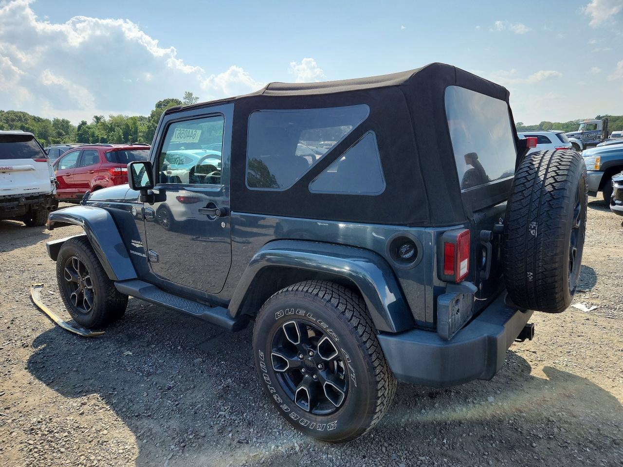2007 Jeep Wrangler Sahara Blue vin: 1J4FA54127L183573