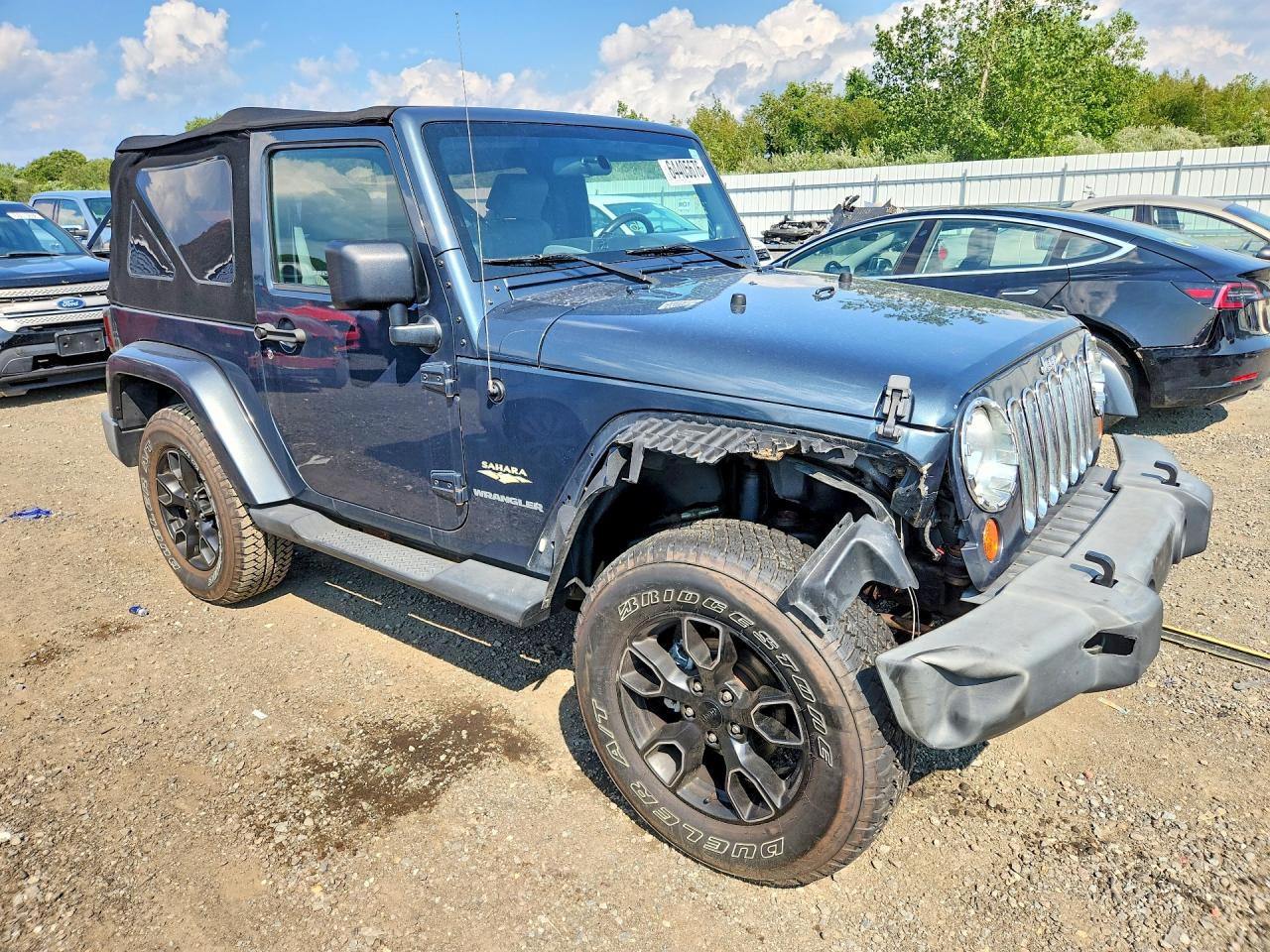 2007 Jeep Wrangler Sahara Blue vin: 1J4FA54127L183573