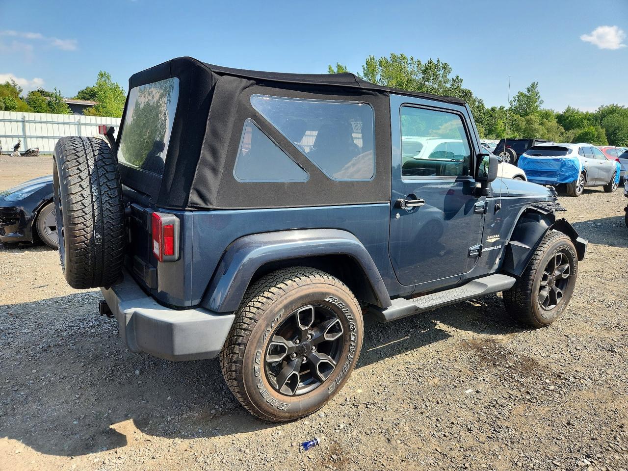 2007 Jeep Wrangler Sahara Blue vin: 1J4FA54127L183573