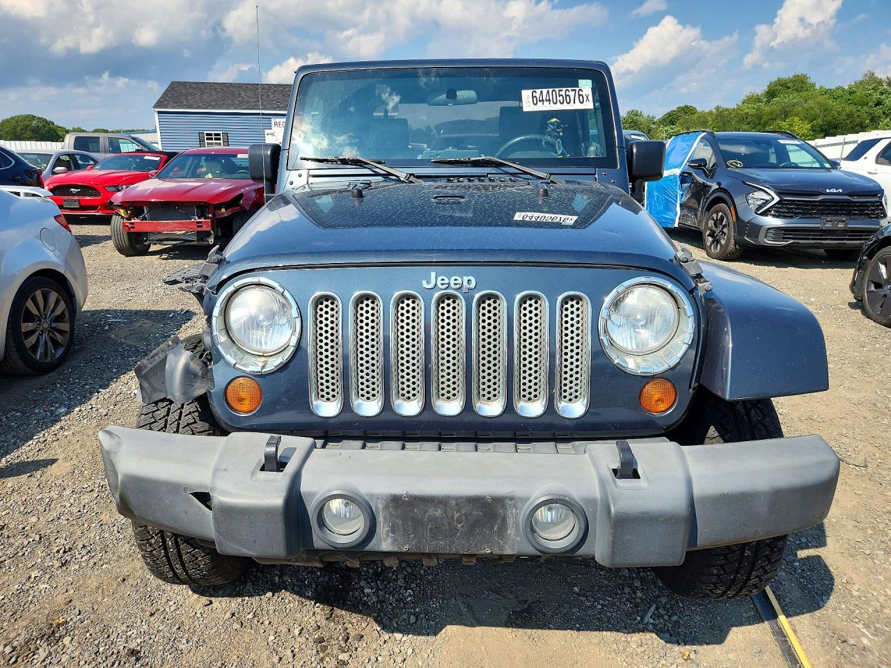 2007 Jeep Wrangler Sahara Blue vin: 1J4FA54127L183573