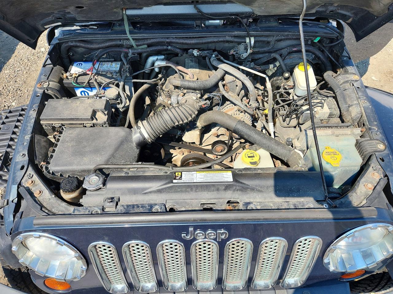 2007 Jeep Wrangler Sahara Blue vin: 1J4FA54127L183573