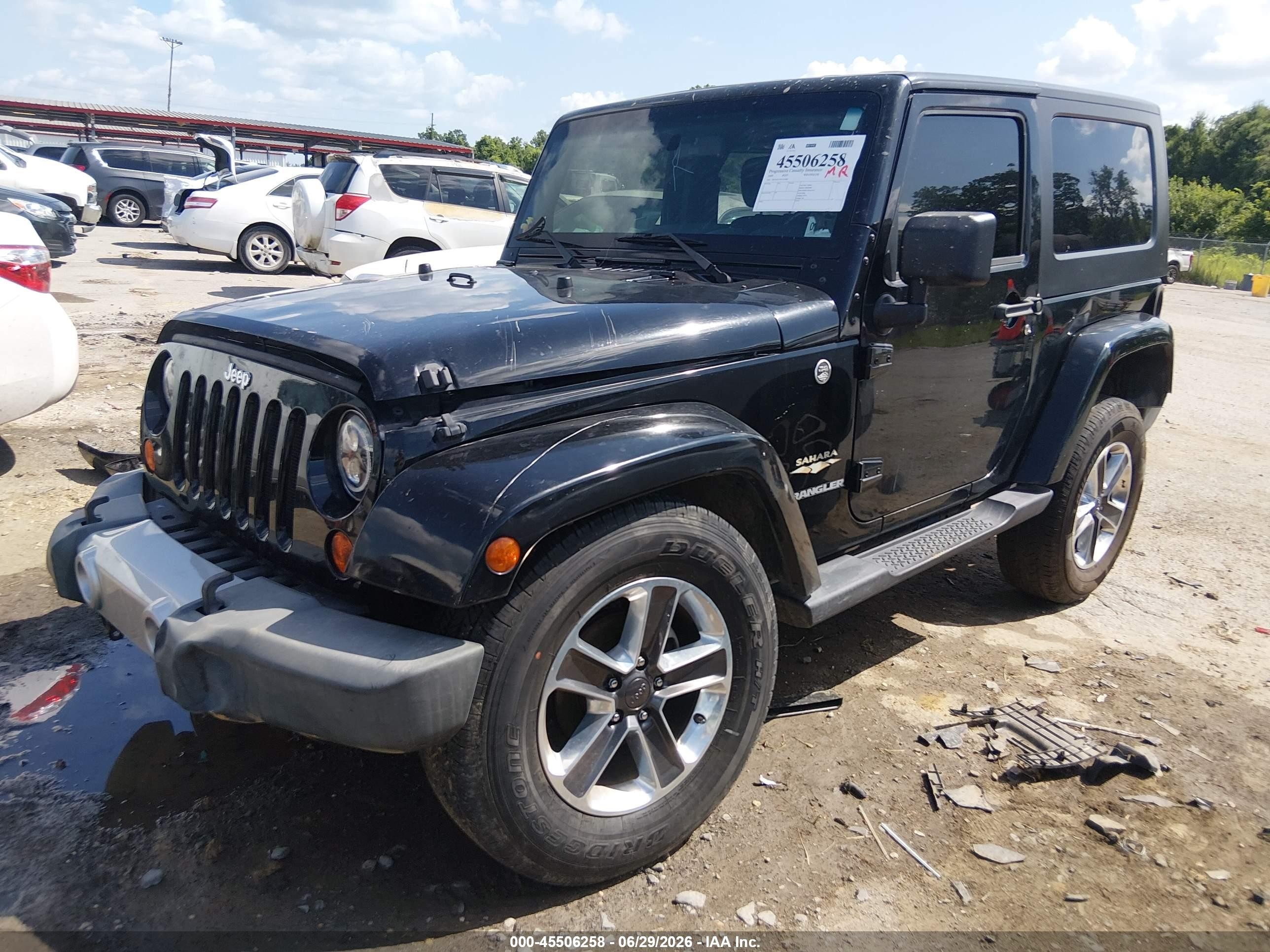 2009 Jeep Wrangler Sahara Черный vin: 1J4FA54129L722440