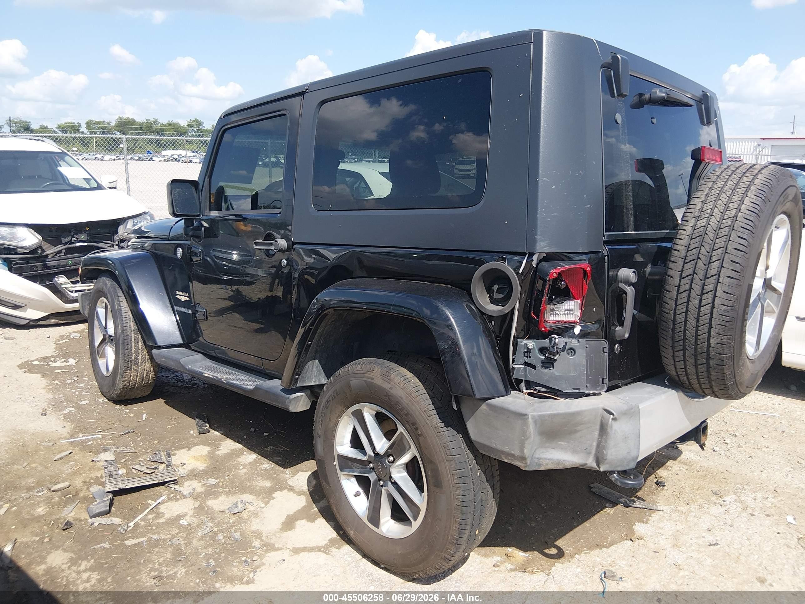 2009 Jeep Wrangler Sahara Черный vin: 1J4FA54129L722440
