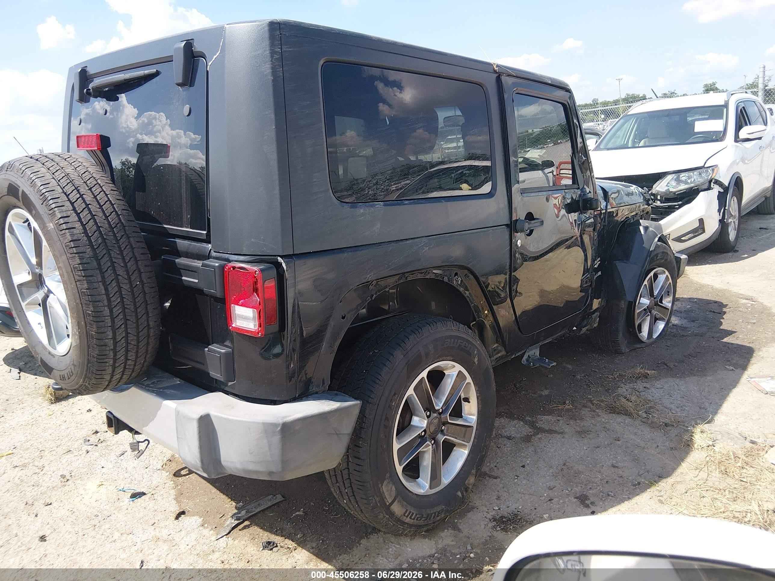 2009 Jeep Wrangler Sahara Черный vin: 1J4FA54129L722440