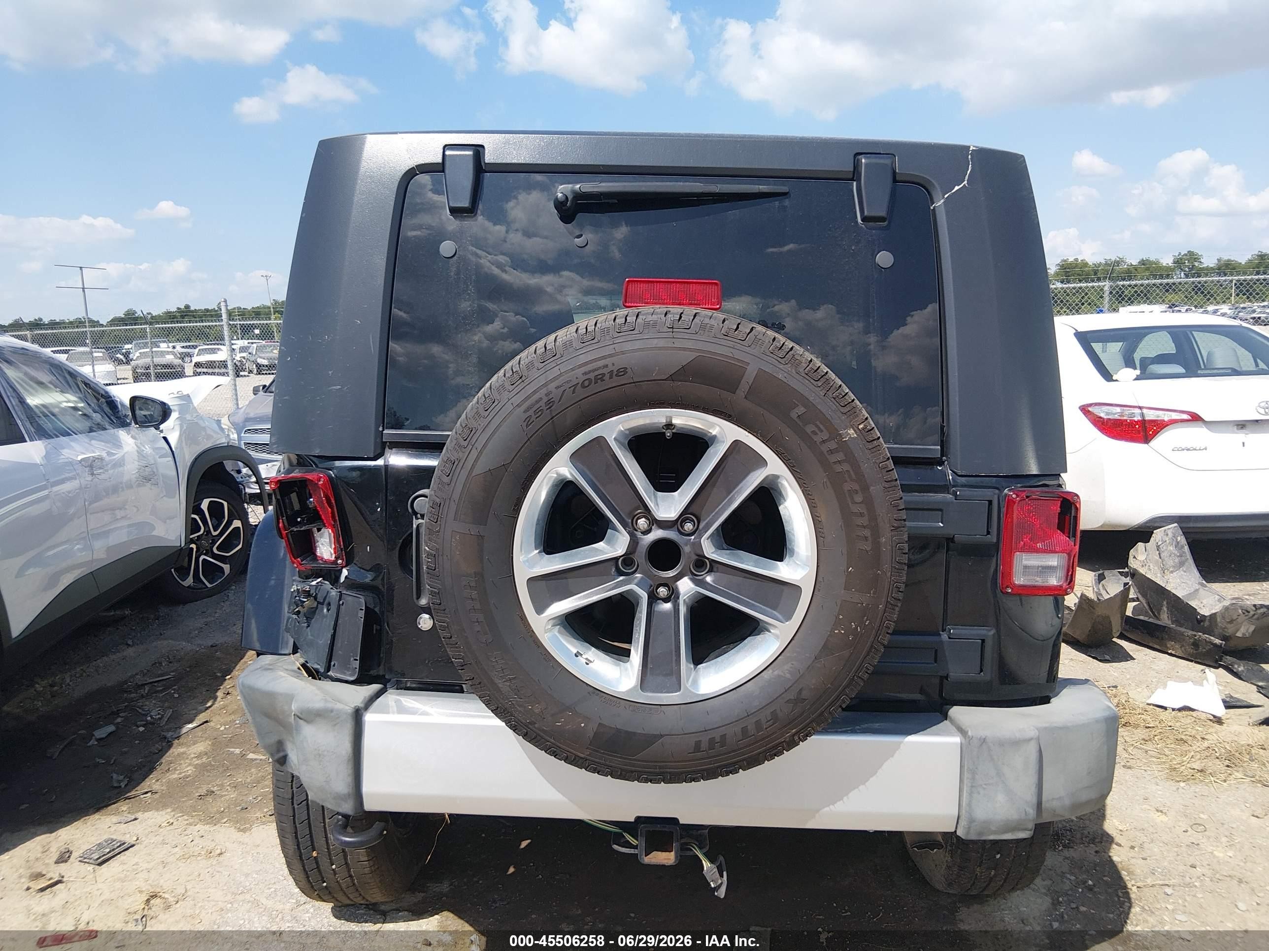 2009 Jeep Wrangler Sahara Черный vin: 1J4FA54129L722440