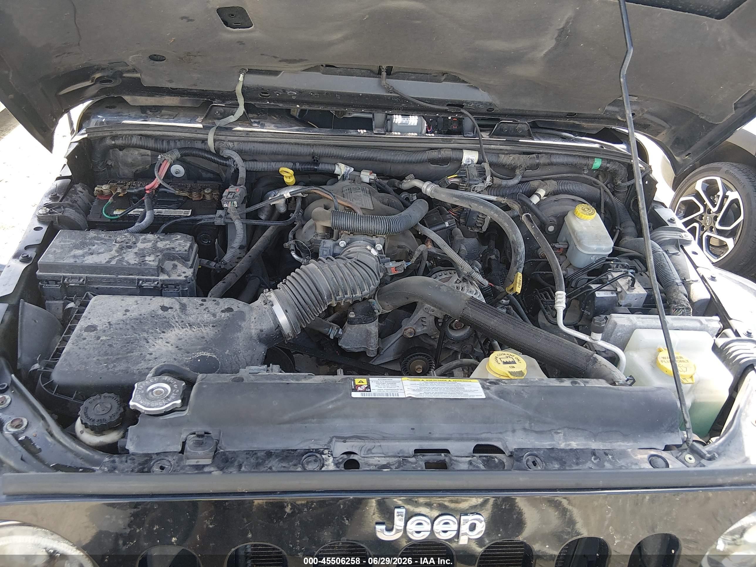 2009 Jeep Wrangler Sahara Черный vin: 1J4FA54129L722440