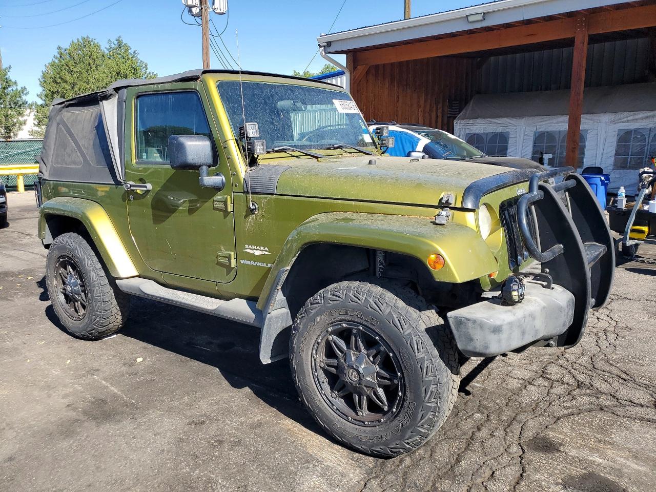 2007 Jeep Wrangler Sahara Green vin: 1J4FA54137L160528