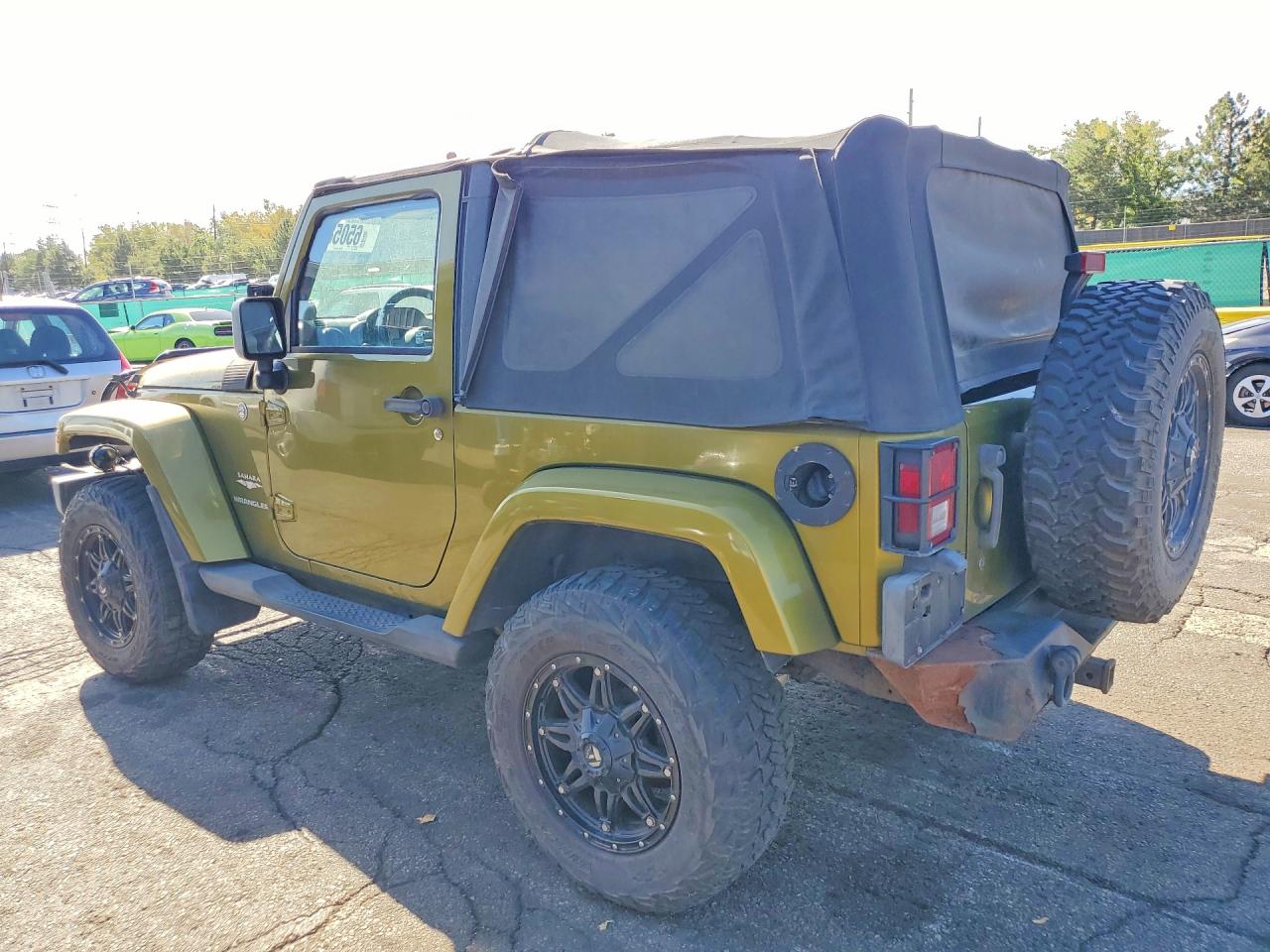 2007 Jeep Wrangler Sahara Green vin: 1J4FA54137L160528