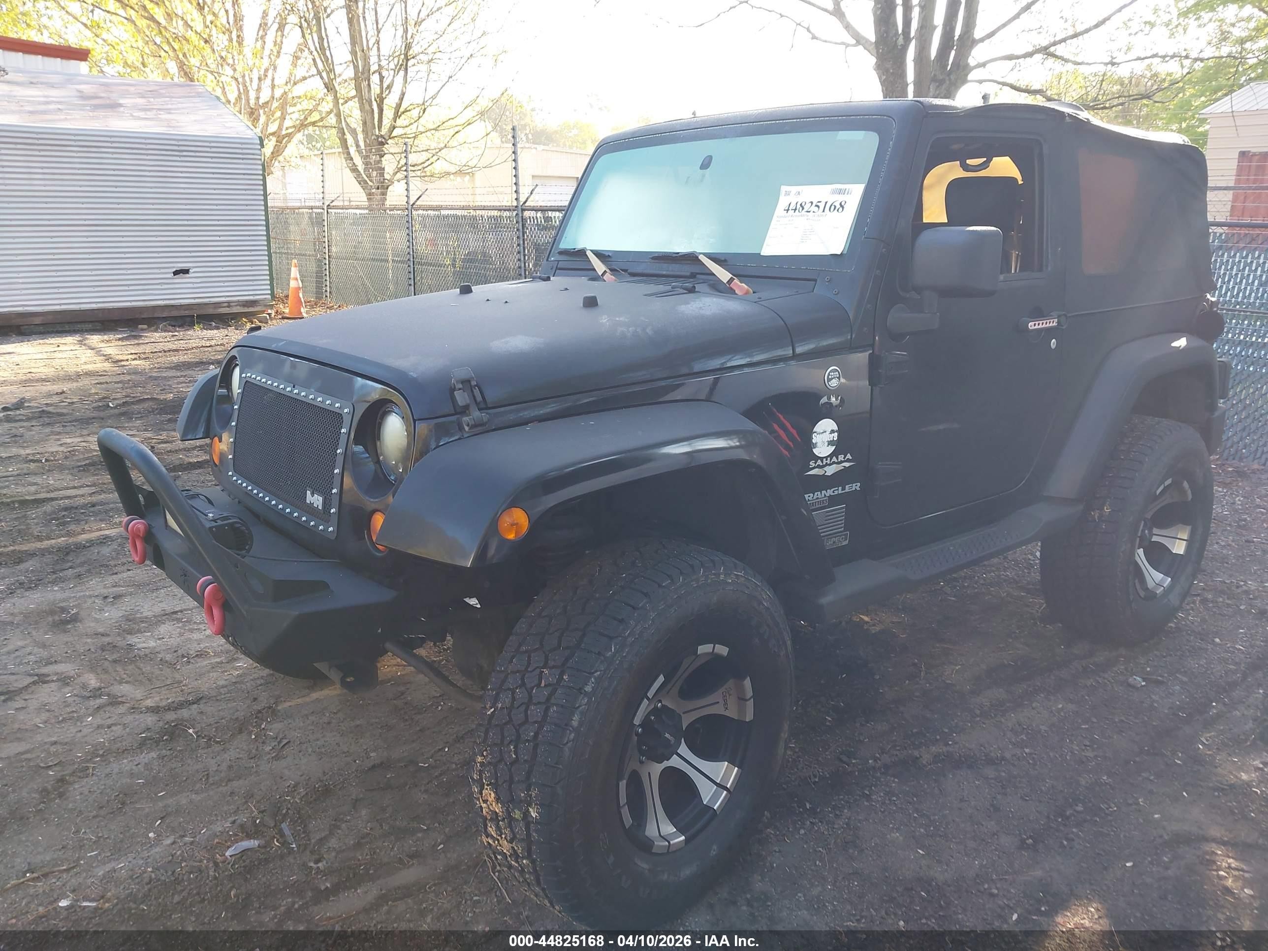 2008 Jeep Wrangler Sahara Black vin: 1J4FA54148L567095