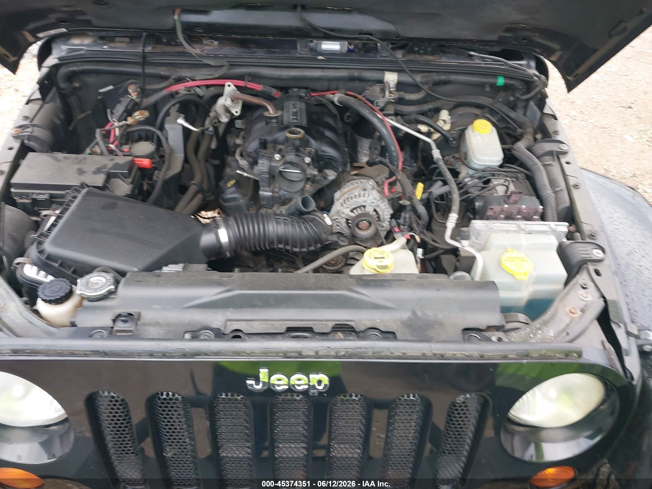 2007 Jeep Wrangler Sahara Black vin: 1J4FA54157L153094