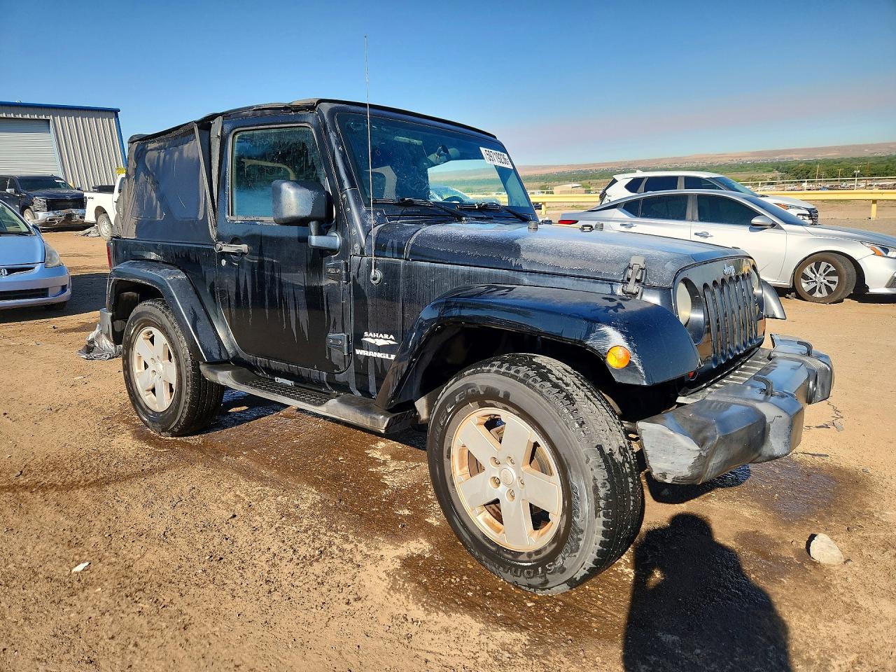 2007 Jeep Wrangler Sahara Черный vin: 1J4FA54167L125935