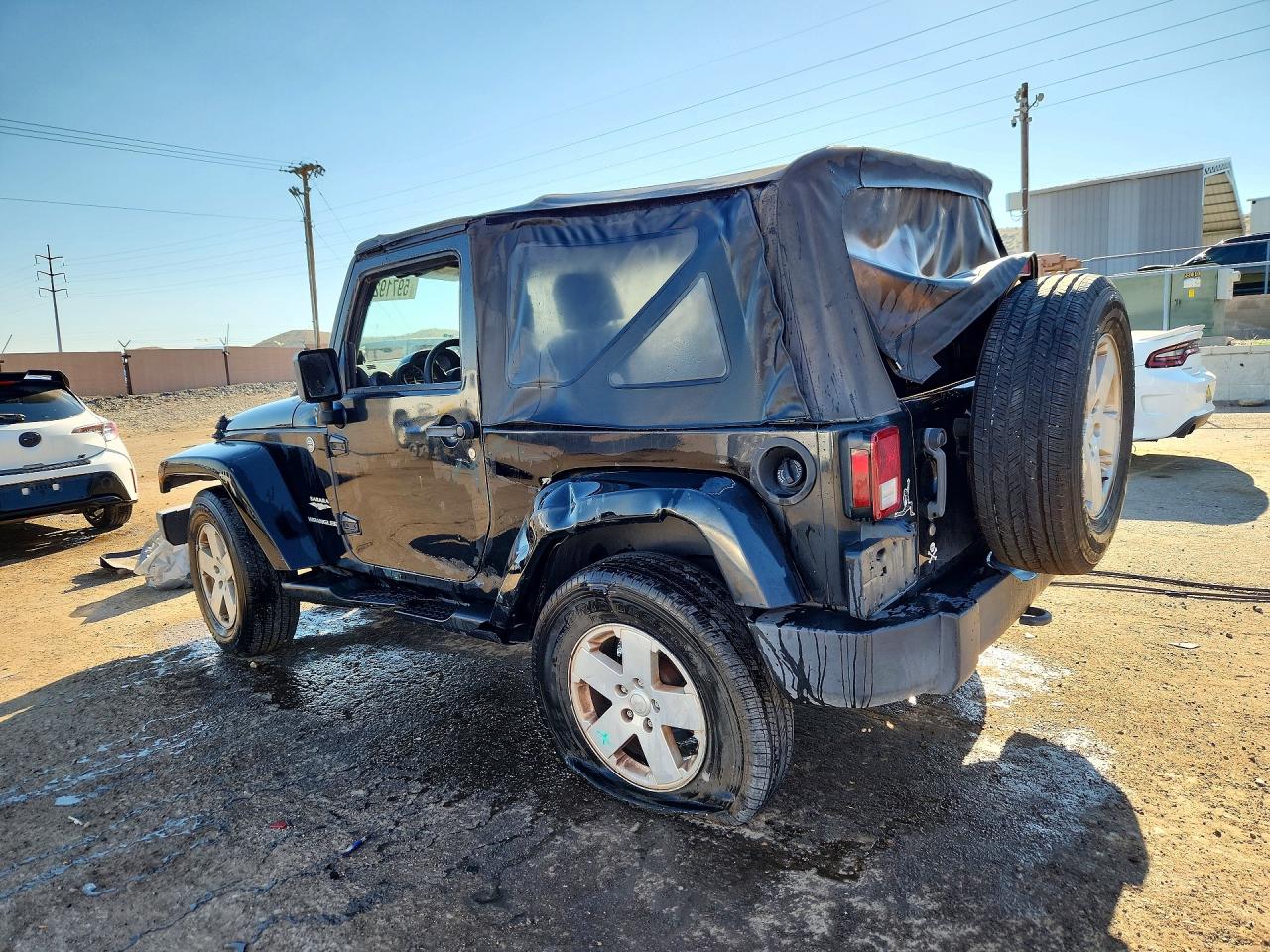 2007 Jeep Wrangler Sahara Черный vin: 1J4FA54167L125935