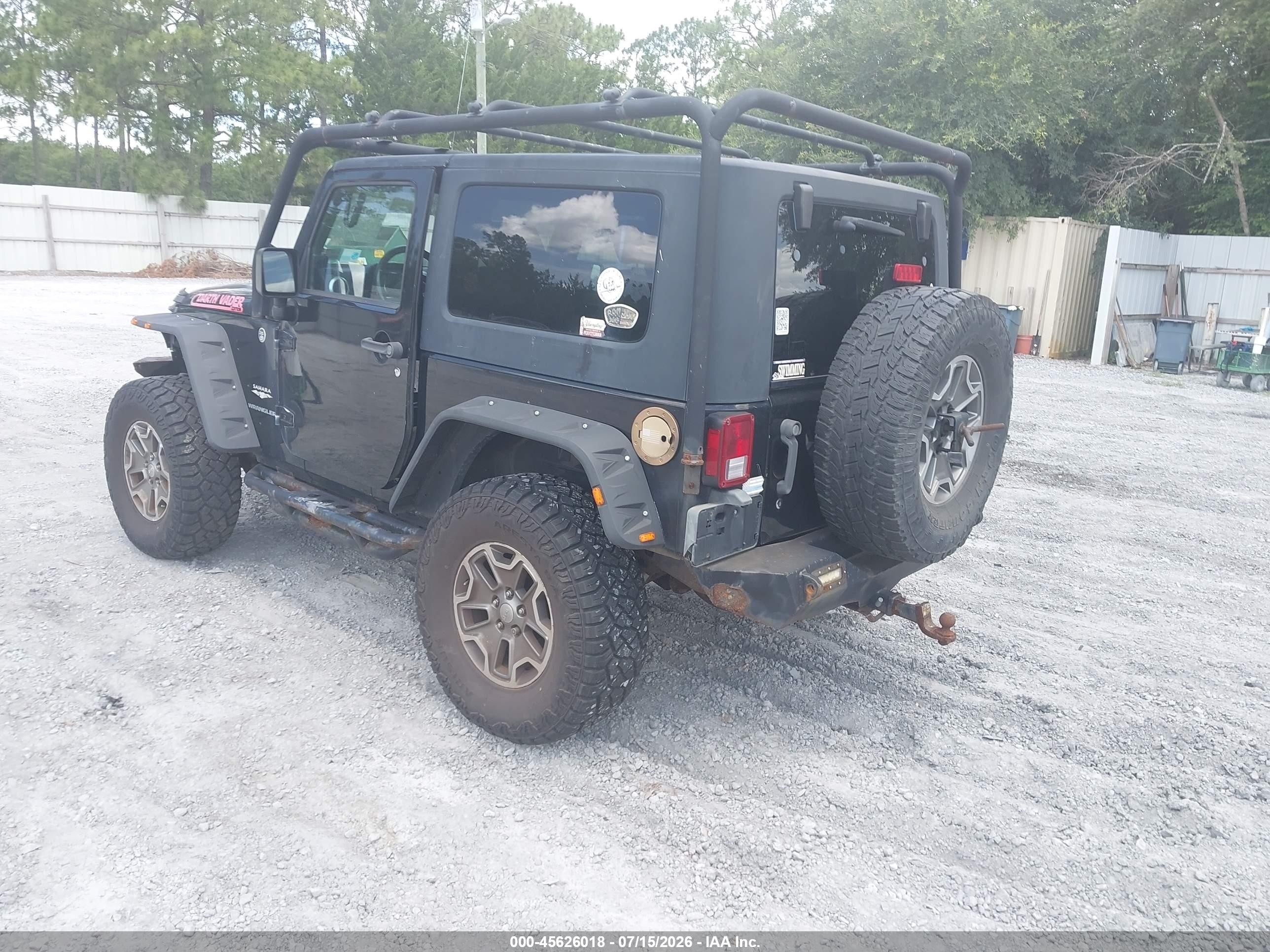 2008 Jeep Wrangler Sahara Black vin: 1J4FA54168L578941