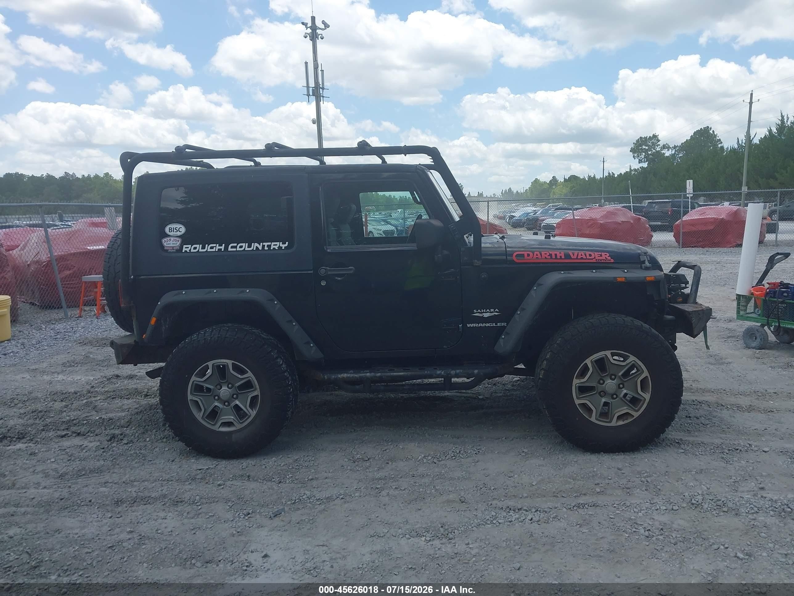 2008 Jeep Wrangler Sahara Black vin: 1J4FA54168L578941