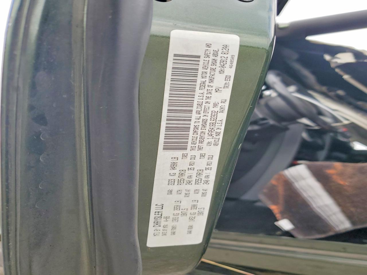 2008 Jeep Wrangler Sahara Green vin: 1J4FA54168L622632