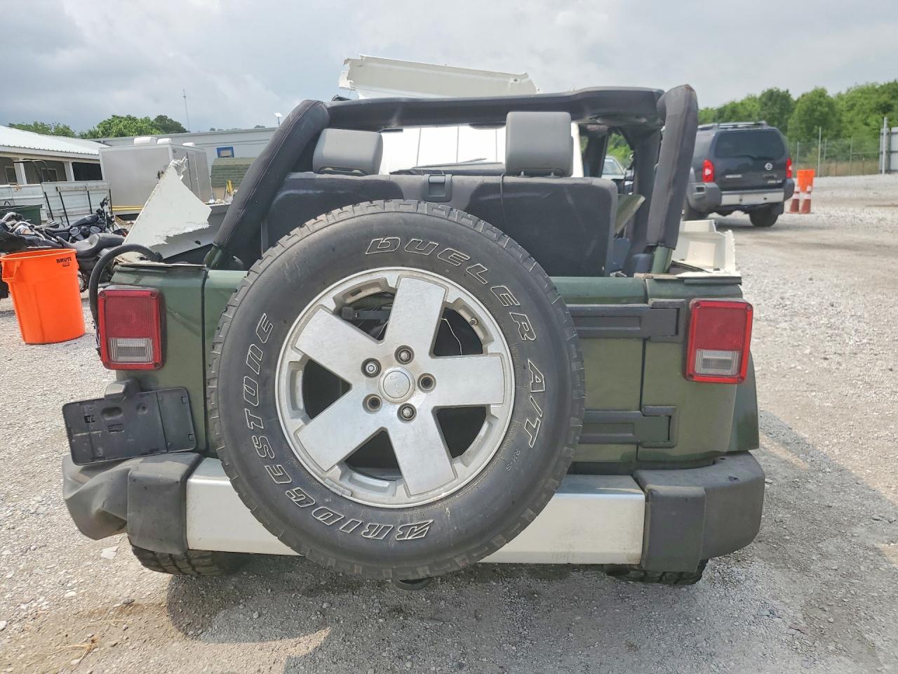 2008 Jeep Wrangler Sahara Green vin: 1J4FA54168L622632