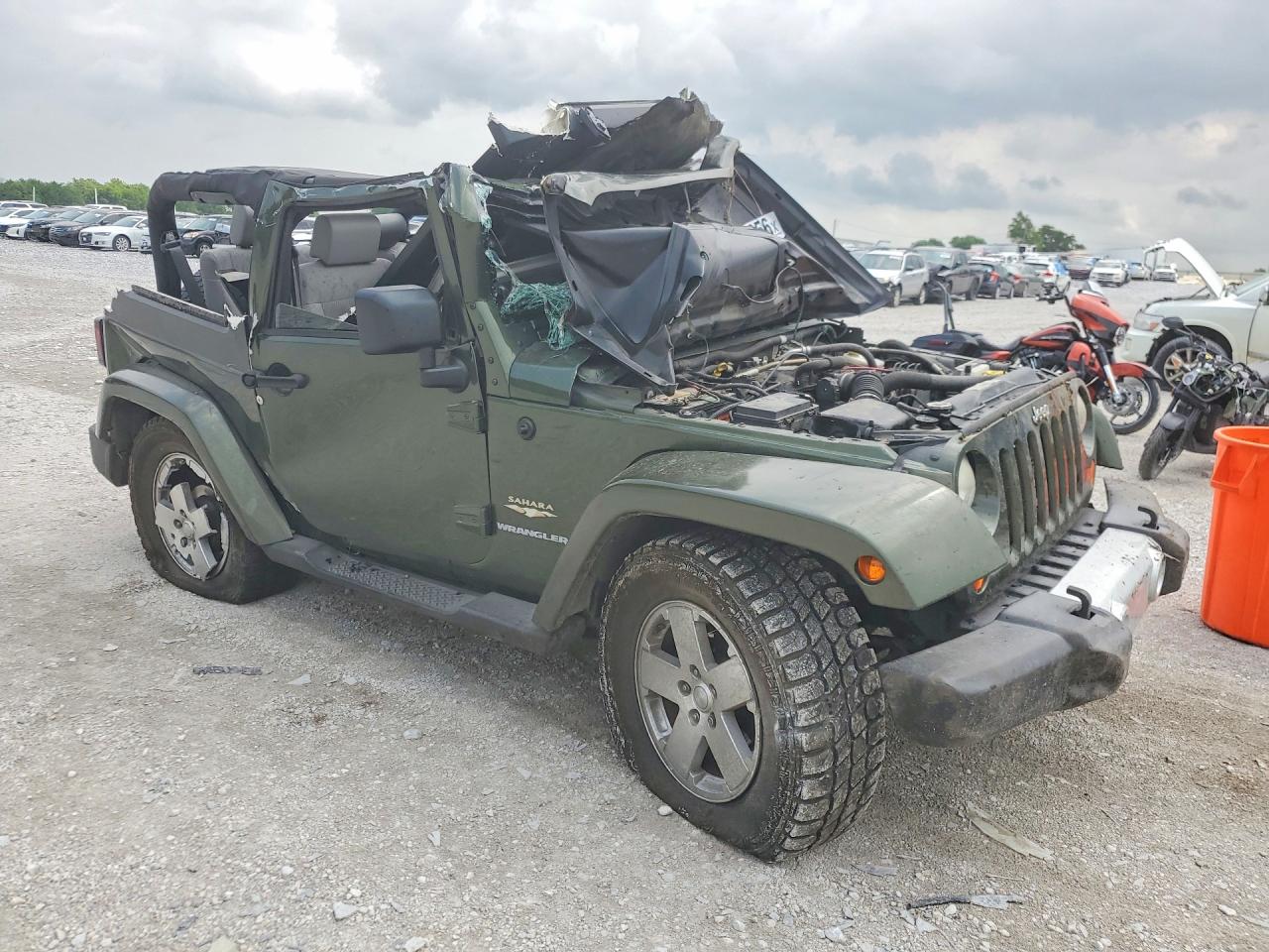 2008 Jeep Wrangler Sahara Green vin: 1J4FA54168L622632
