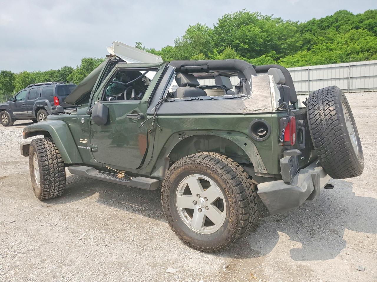 2008 Jeep Wrangler Sahara Green vin: 1J4FA54168L622632