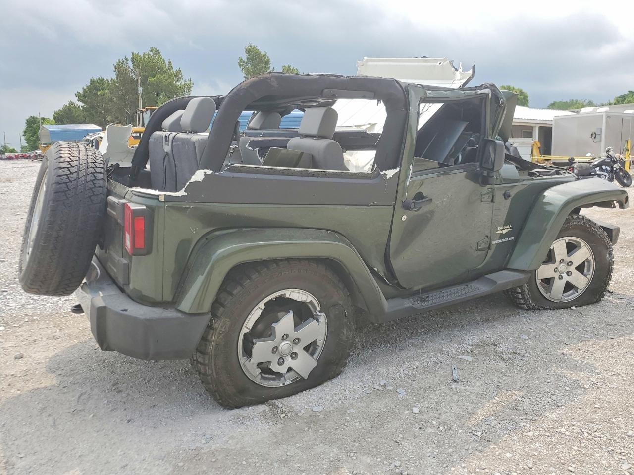 2008 Jeep Wrangler Sahara Green vin: 1J4FA54168L622632