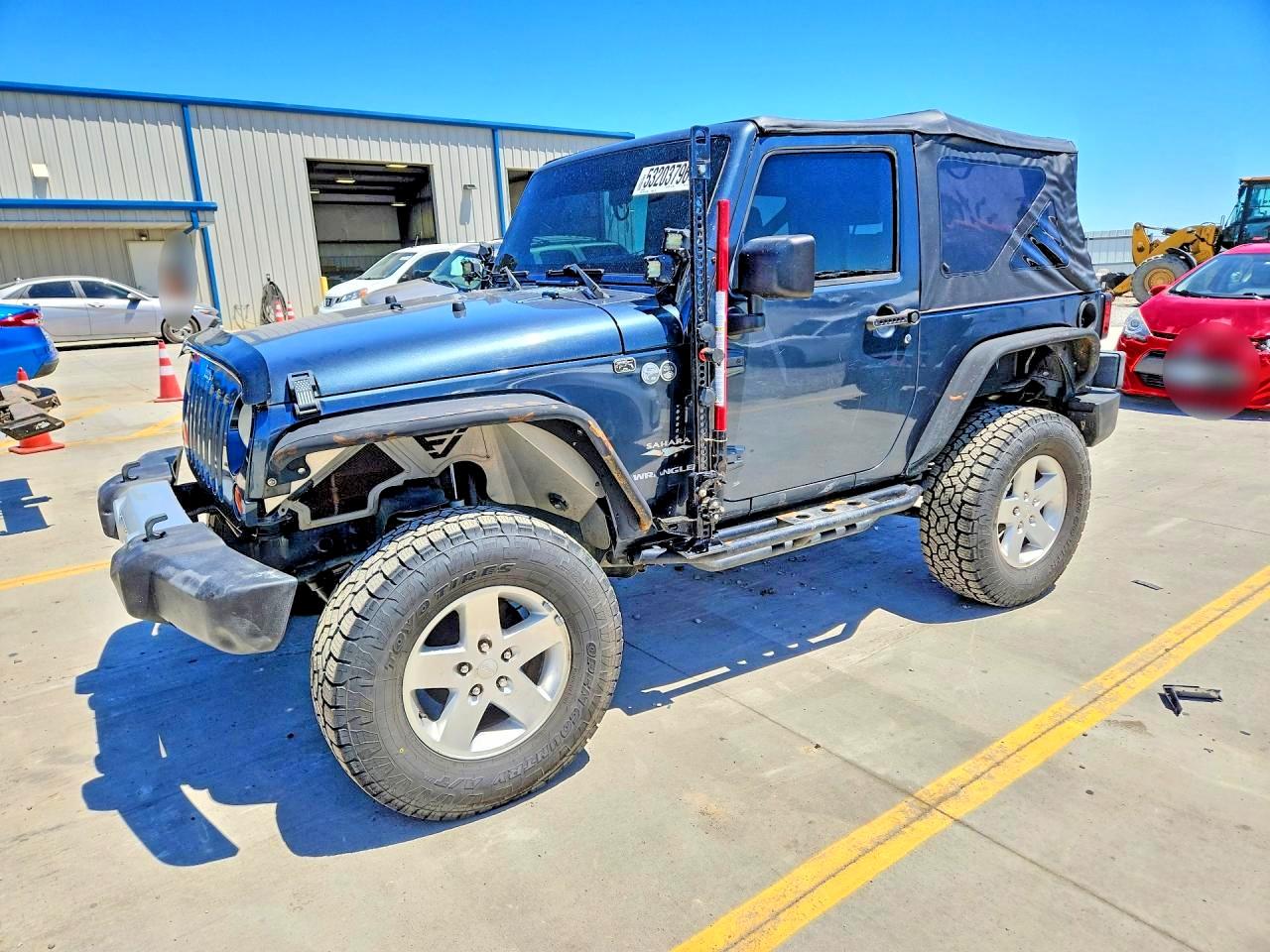 2008 Jeep Wrangler Sahara Blue vin: 1J4FA54178L617620