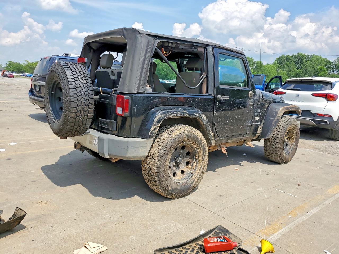 2009 Jeep Wrangler Sahara Черный vin: 1J4FA54179L700644