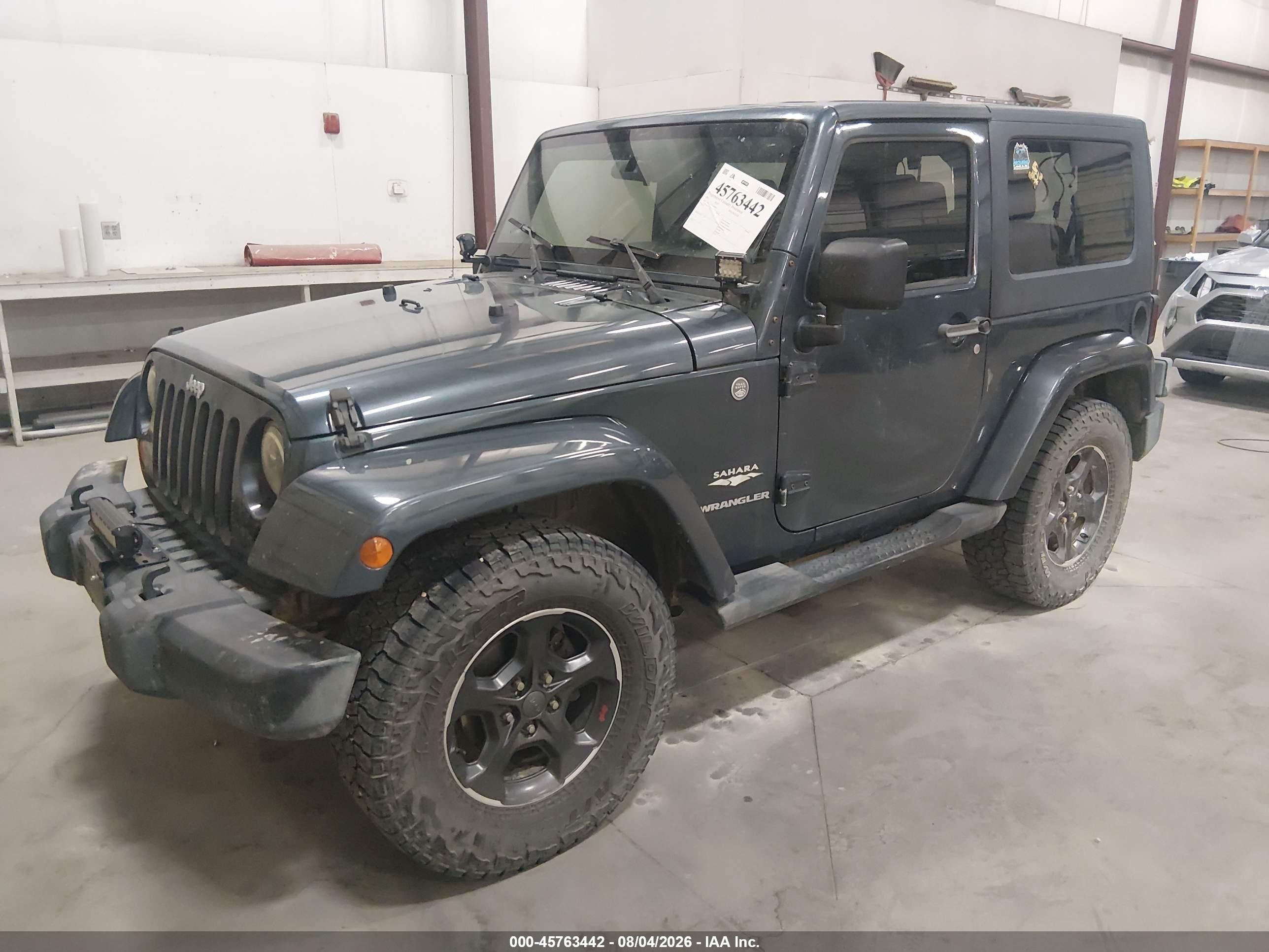 2007 Jeep Wrangler Sahara Синий vin: 1J4FA54187L108912