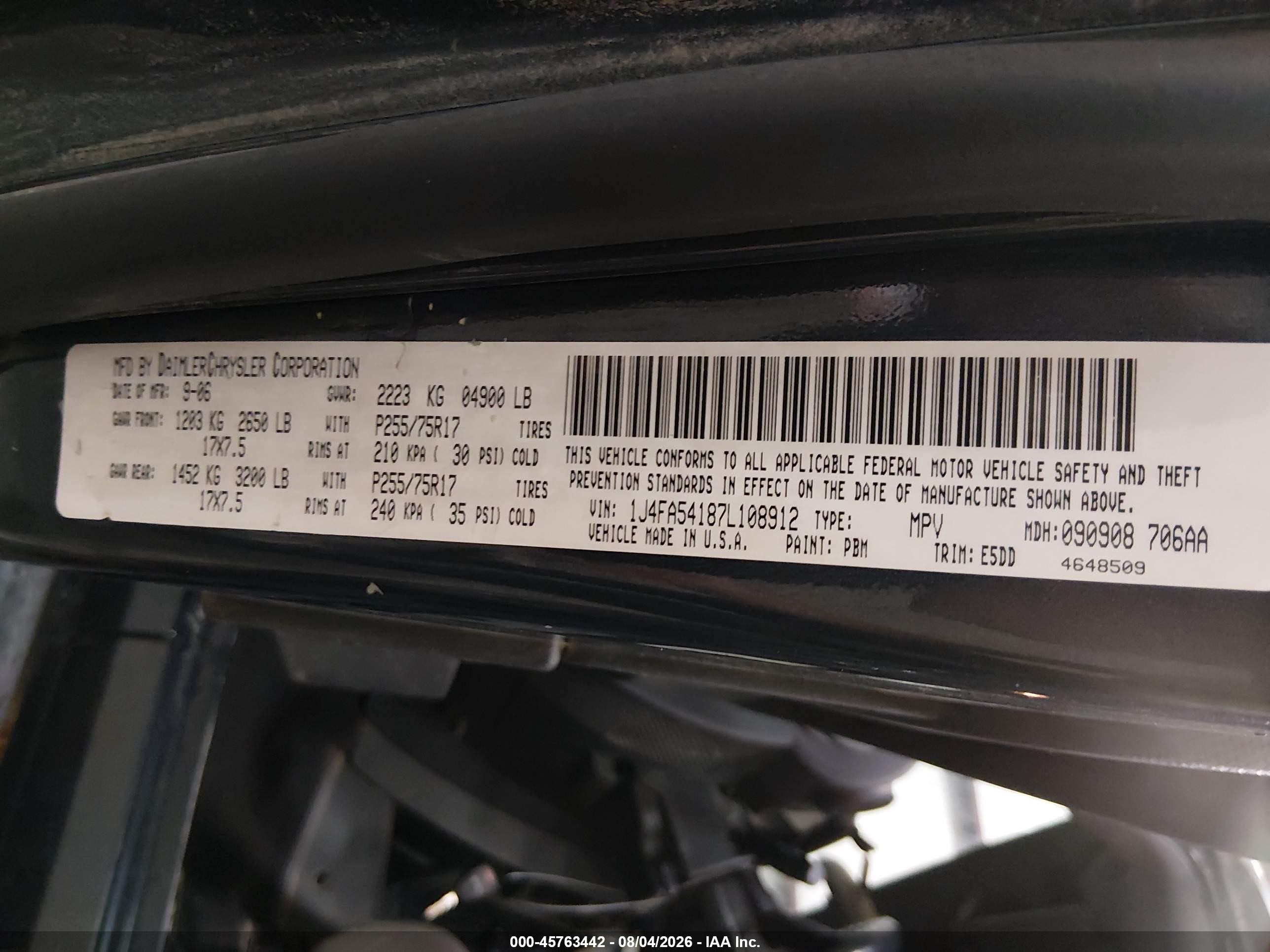 2007 Jeep Wrangler Sahara Синий vin: 1J4FA54187L108912