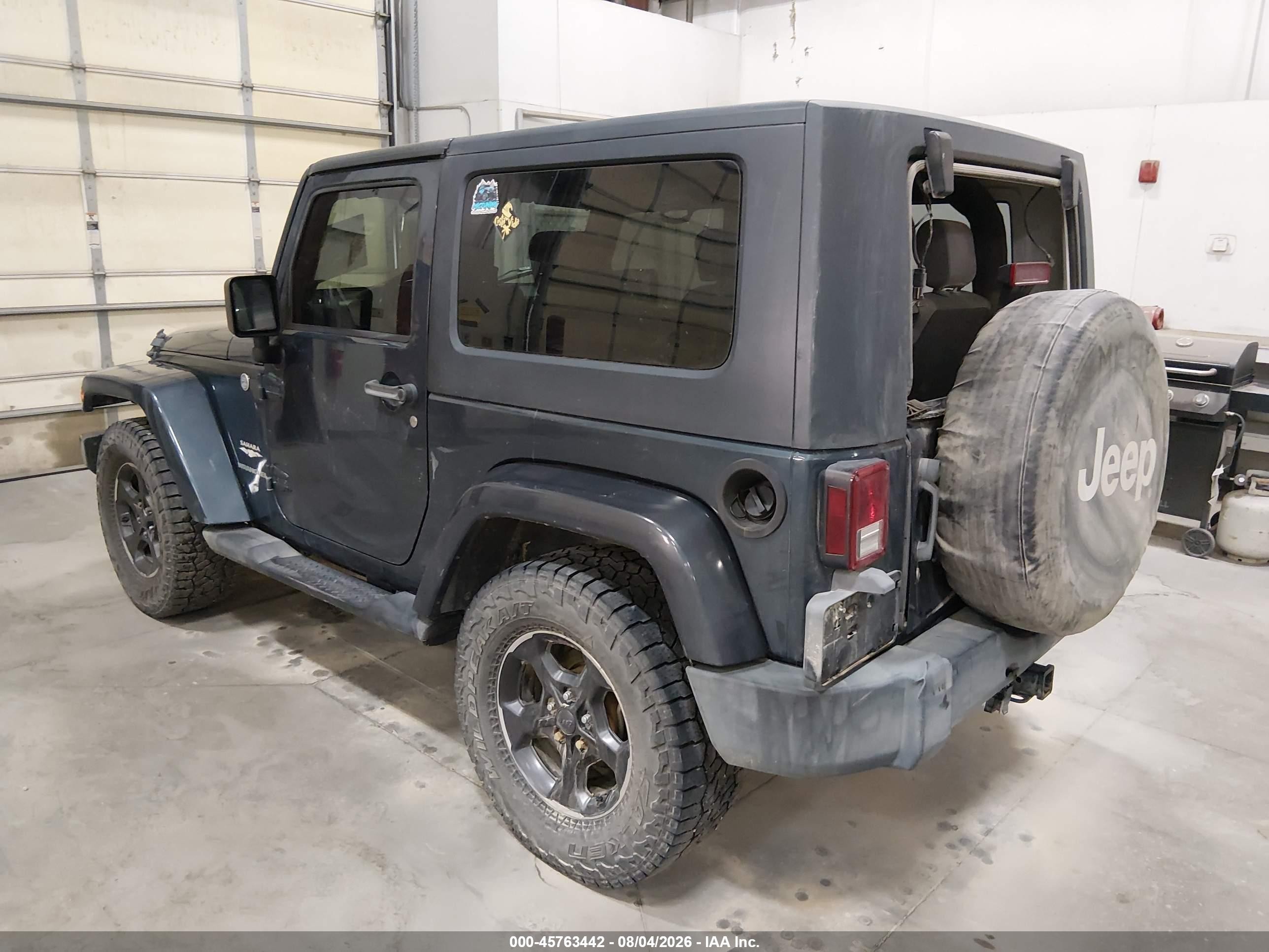 2007 Jeep Wrangler Sahara Синий vin: 1J4FA54187L108912