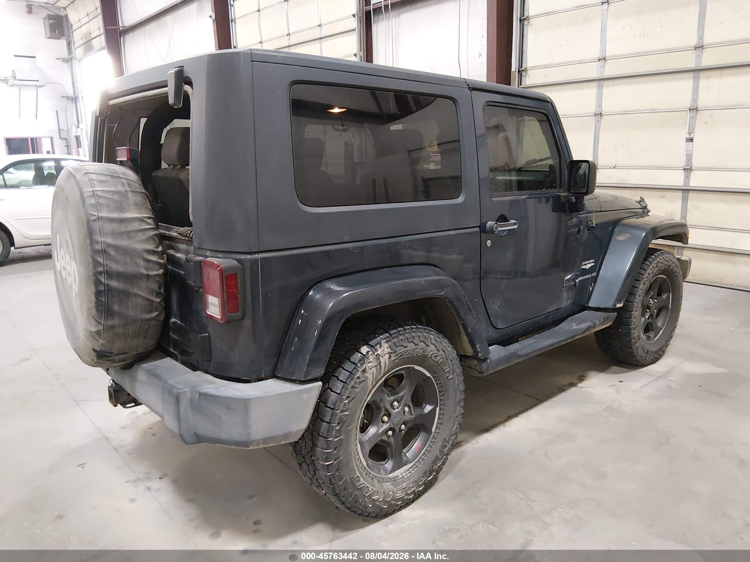 2007 Jeep Wrangler Sahara Синий vin: 1J4FA54187L108912