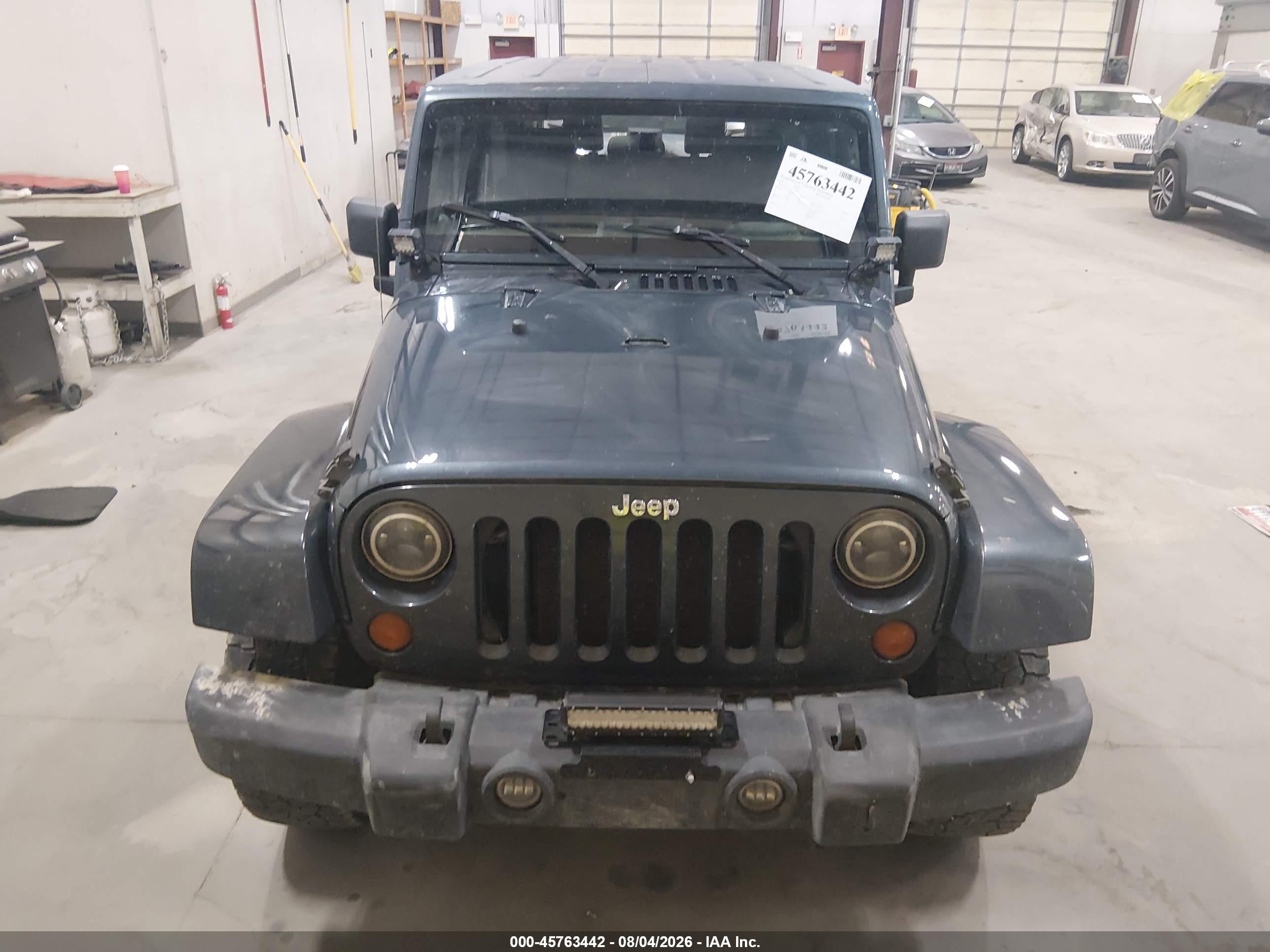 2007 Jeep Wrangler Sahara Синий vin: 1J4FA54187L108912