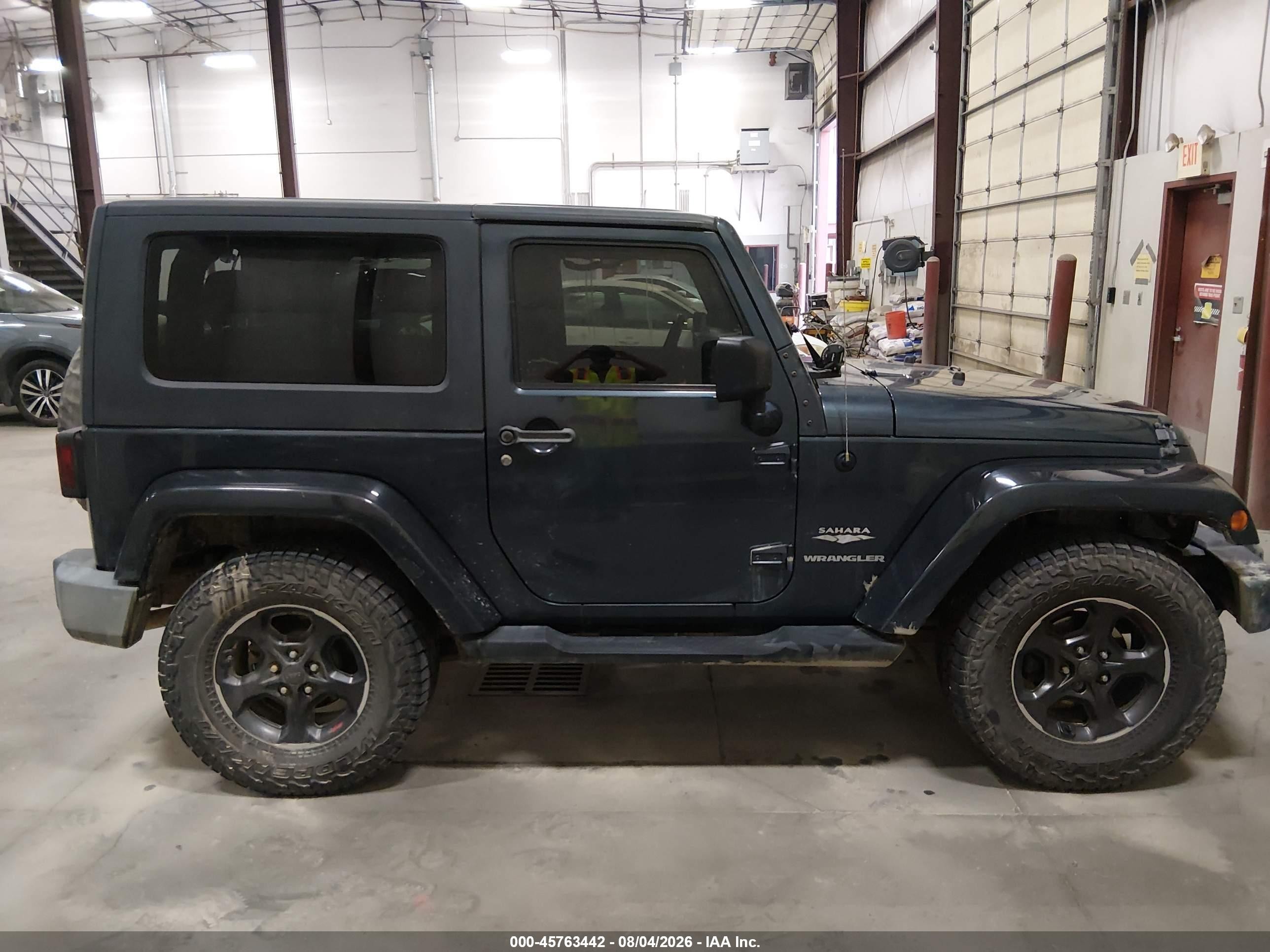 2007 Jeep Wrangler Sahara Синий vin: 1J4FA54187L108912