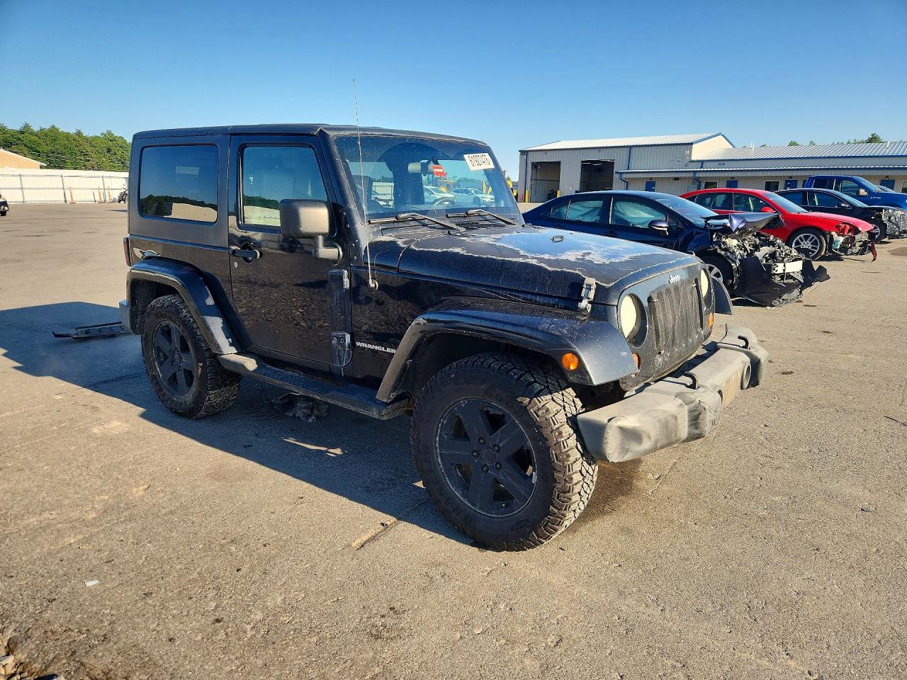2007 Jeep Wrangler Sahara Black vin: 1J4FA54187L202045