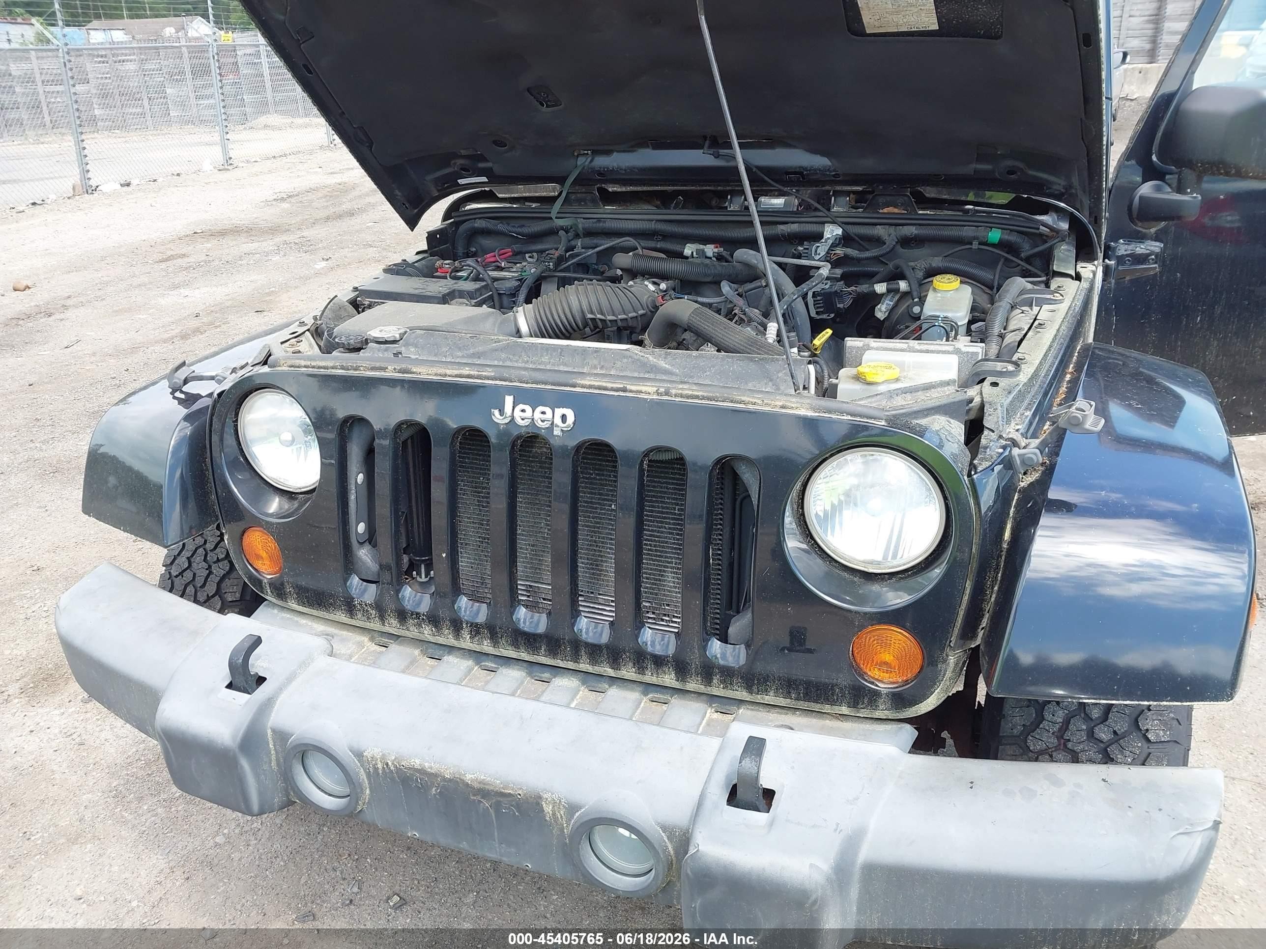 2007 Jeep Wrangler Sahara Black vin: 1J4FA54187L207732