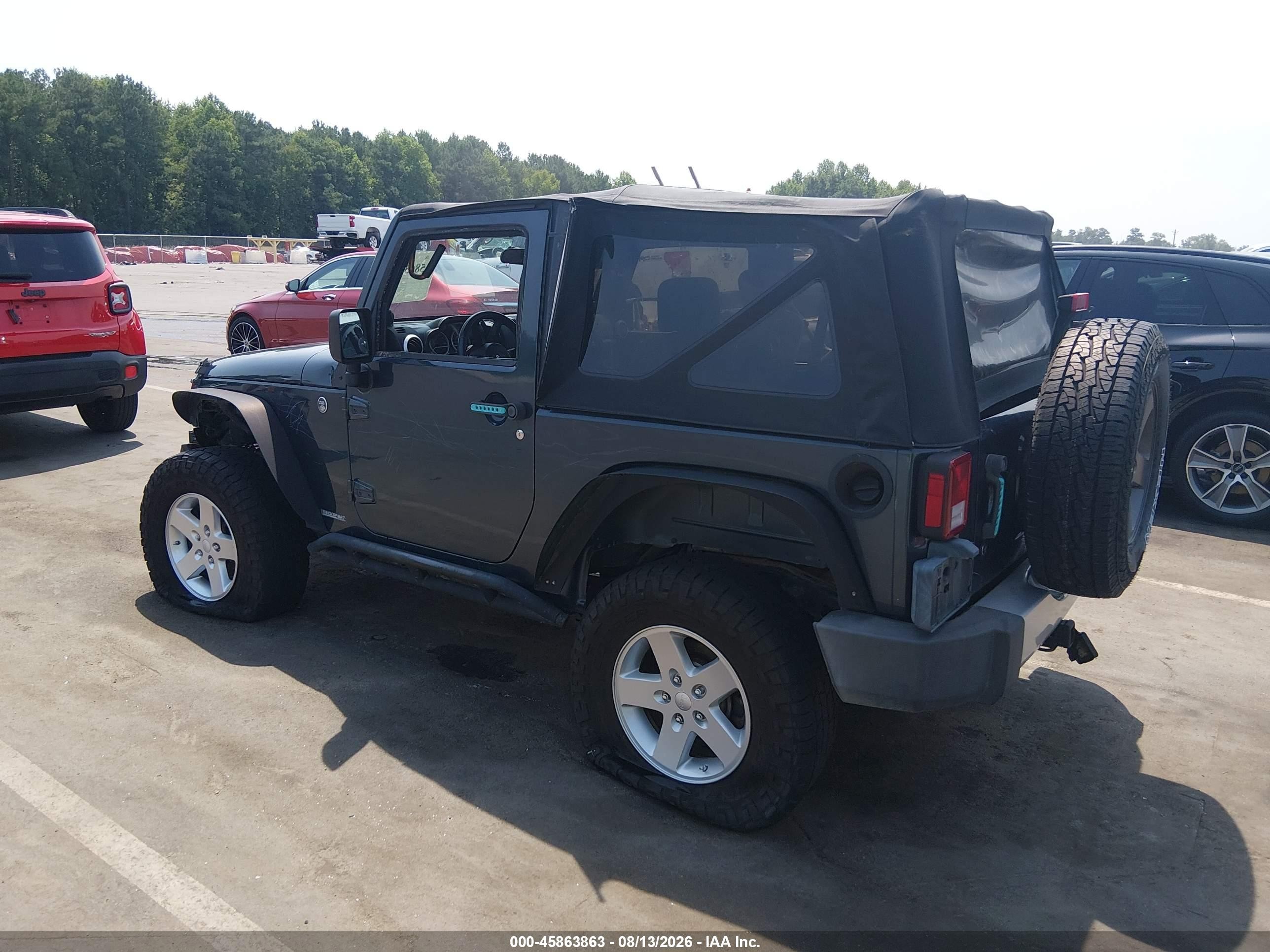 2008 Jeep Wrangler Sahara Blue vin: 1J4FA54198L538949