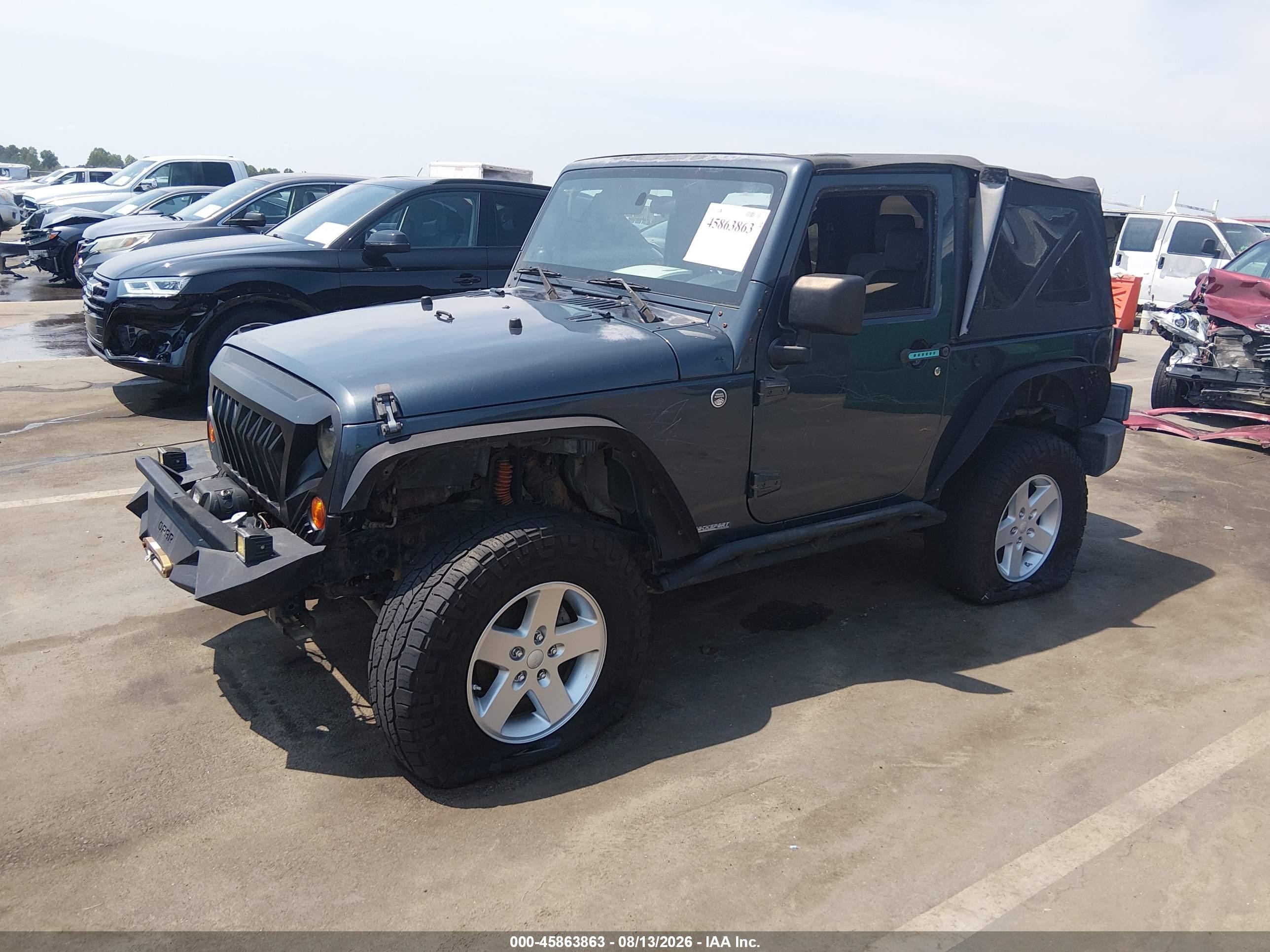 2008 Jeep Wrangler Sahara Blue vin: 1J4FA54198L538949